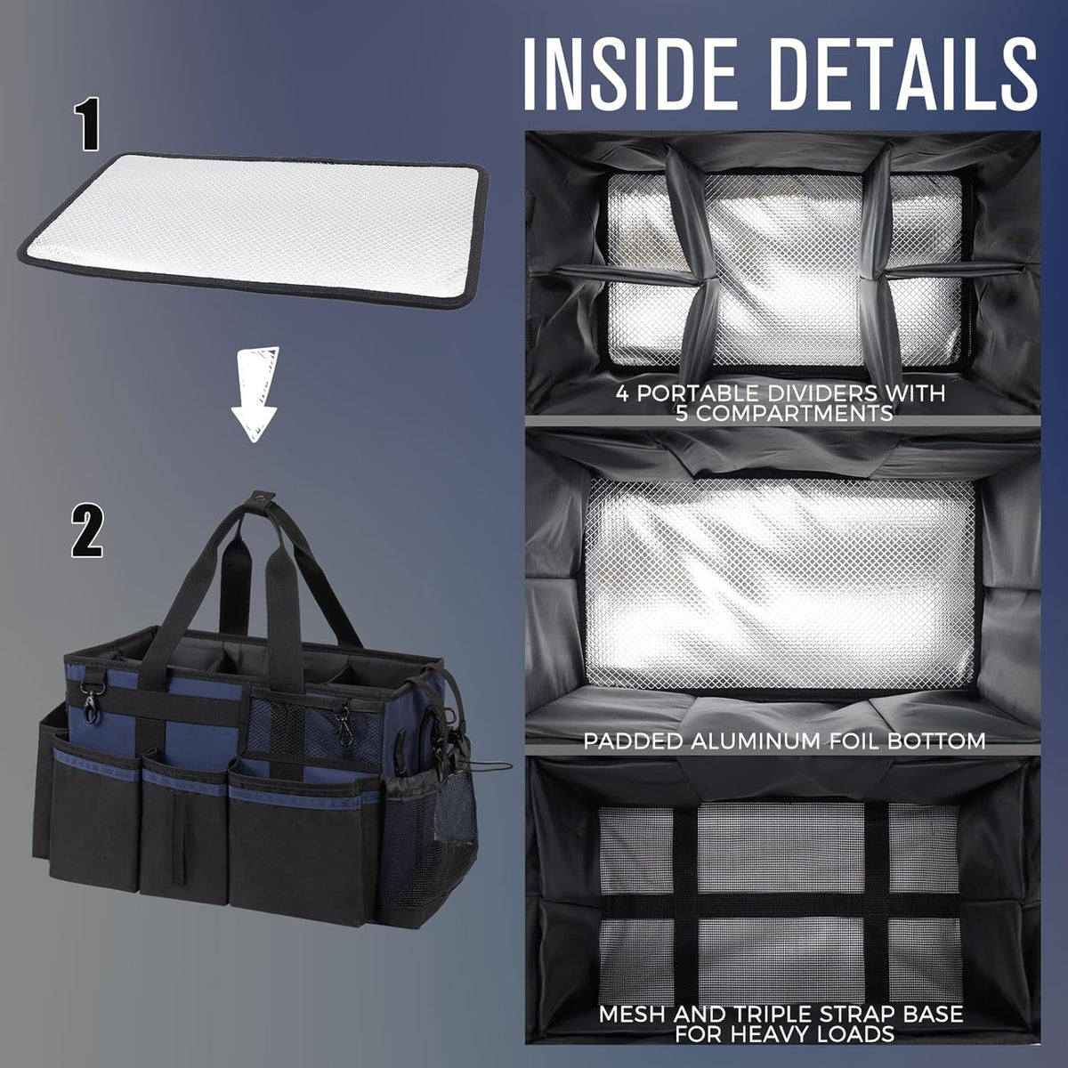 Wearable Cleaning Caddy, Cleaning Caddy Supplies Organizer with Handle & Shoulder Straps for