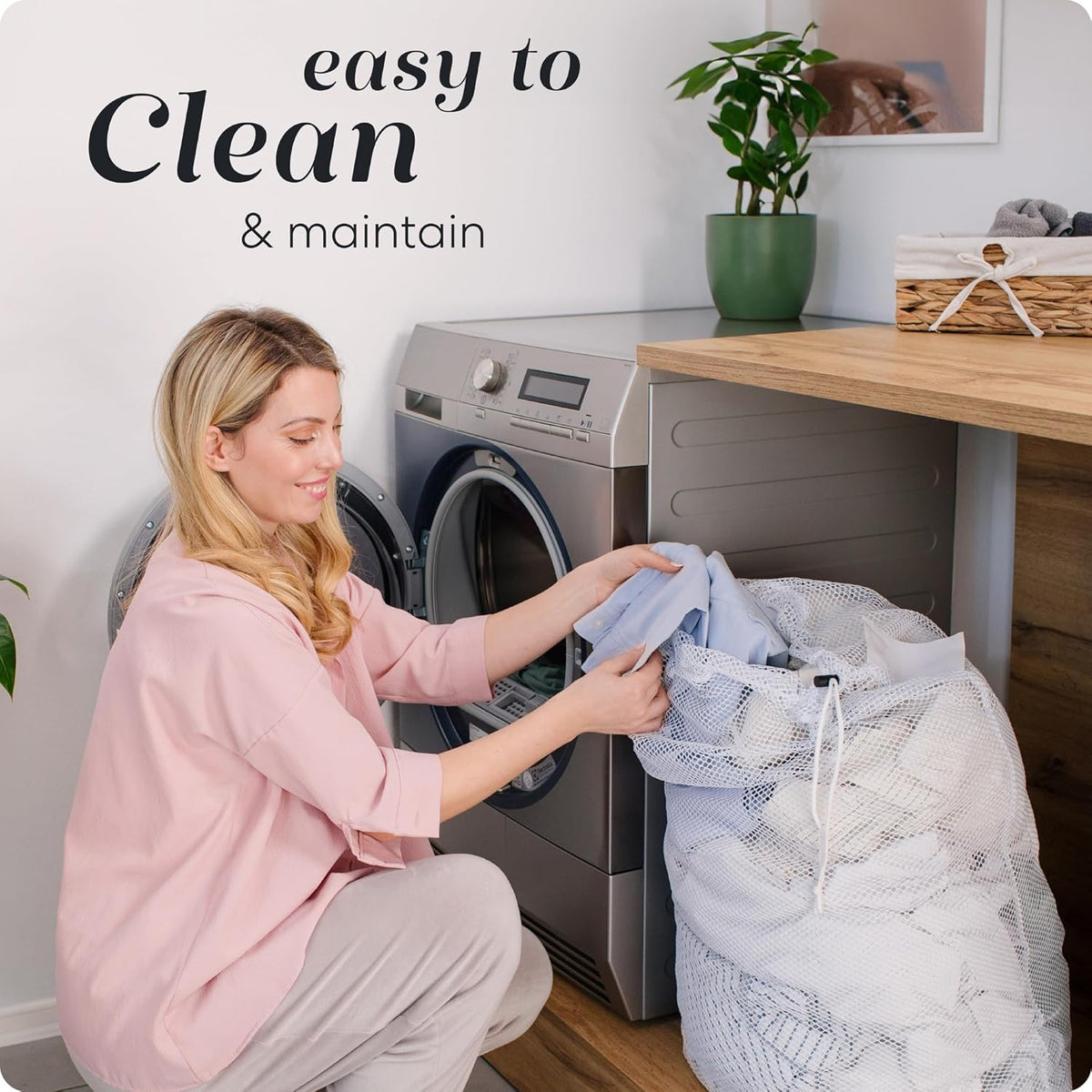 Handy Laundry Mesh XL Laundry Bag - Durable, Machine Washable with Secure Drawstring Closure