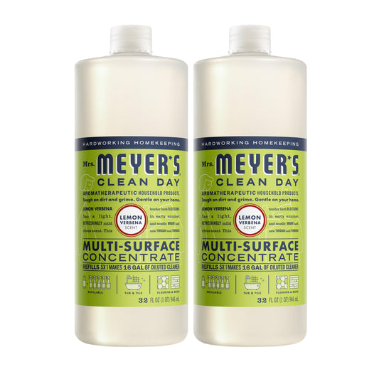 MRS. MEYER'S CLEAN DAY Multi-Surface Everyday Concentrate, Lemon Verbena Scent, 32 Fl Oz Bottle - 2