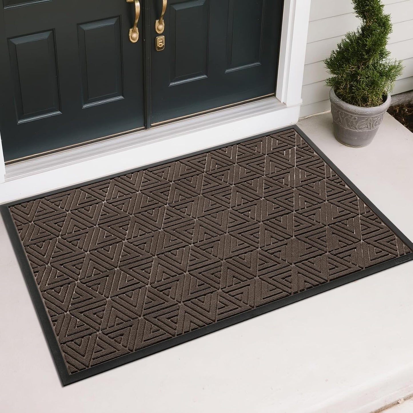 Yimobra Large Door Mat 47x32, All-Weather Waterproof Non-Slip Welcome Matt Outdoor, Heavy Duty Non