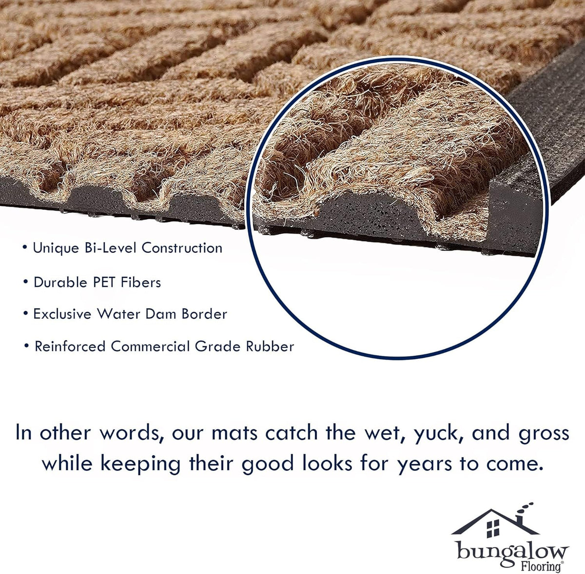 WaterHog Heavy Duty Doorway Mat, 4' x 6', Made in USA, Durable & Skid-Resistant Entryway Mat