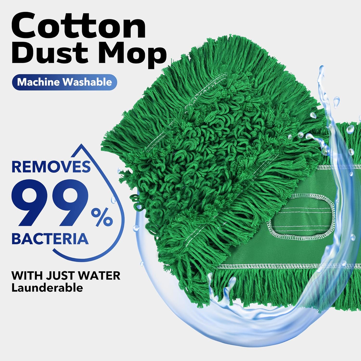 Matthew Cleaning 36'' Industrial Strength Cotton Dust Mop Refill Washable Replacement Heads for