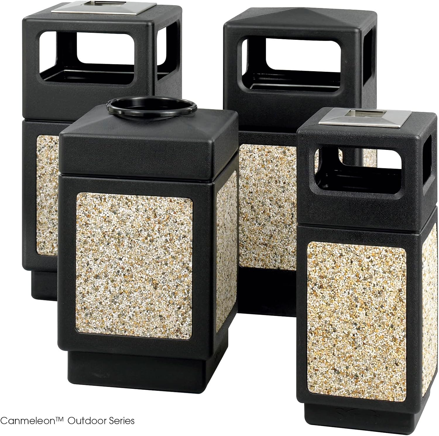 Safco Canmeleon Trash Can, 30 Gallons, Indoor and Outdoor Use, Durable & Weather-Resistant