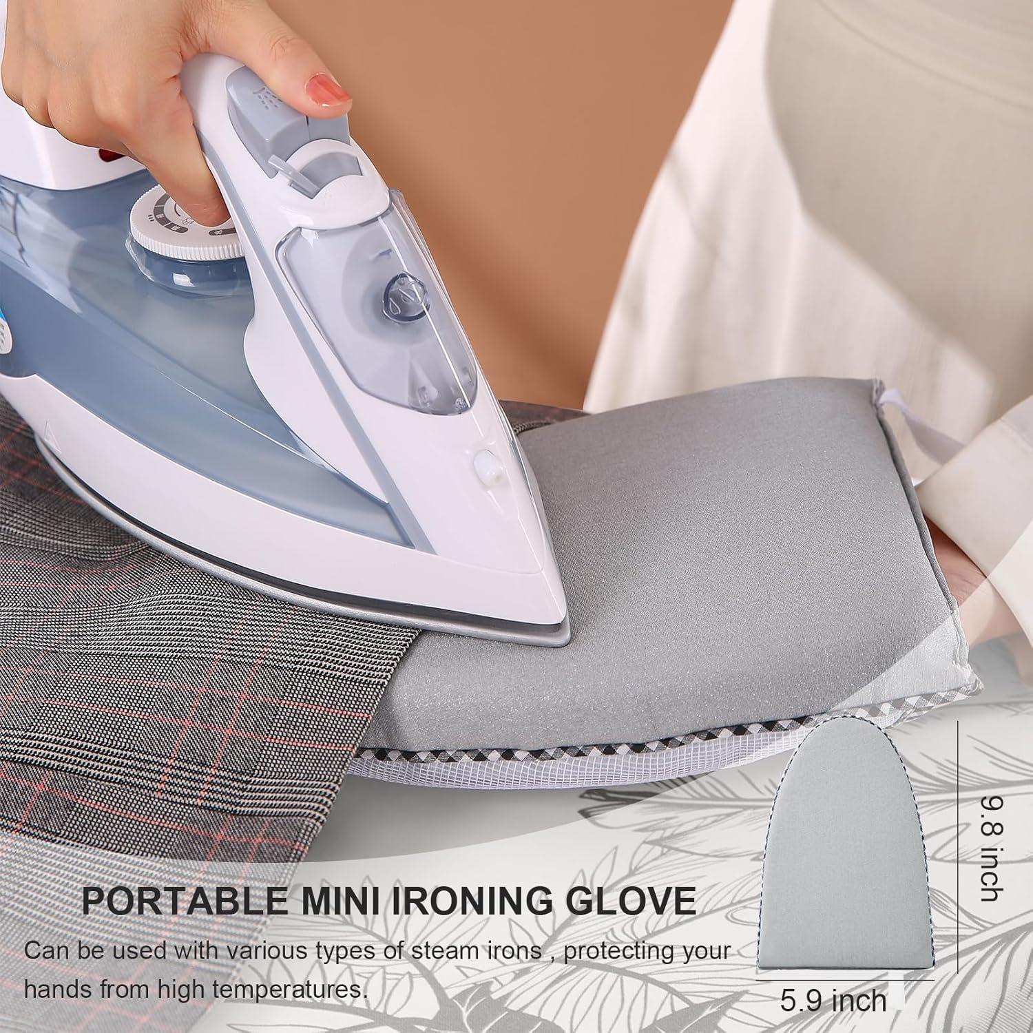 Ironing Board,Foldable Ironing Board Adjustable Height Compact Iron Board Thick Steel Tube Iron
