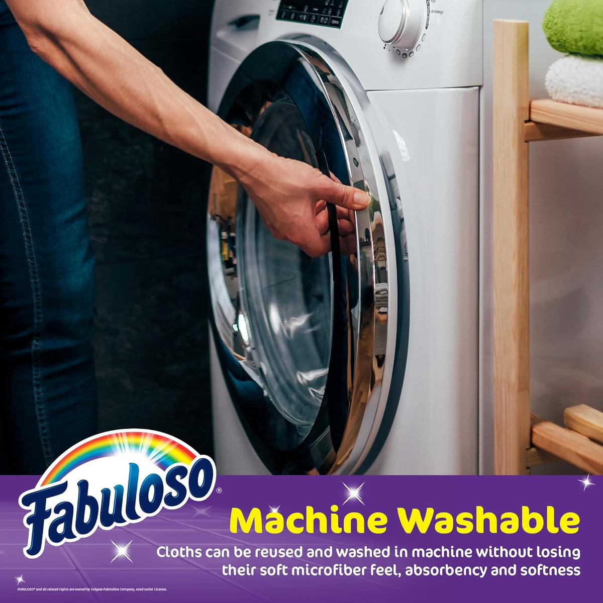 Fabuloso Microfiber Cleaning Cloths, Purple - Lint-Free, Scratch-Free Cleaning Cloths for Surfaces