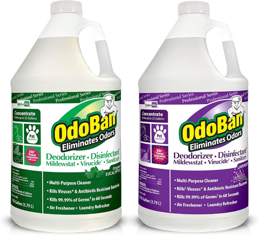 OdoBan Professional Disinfectant and Odor Eliminator Concentrate, Made in the USA, Original