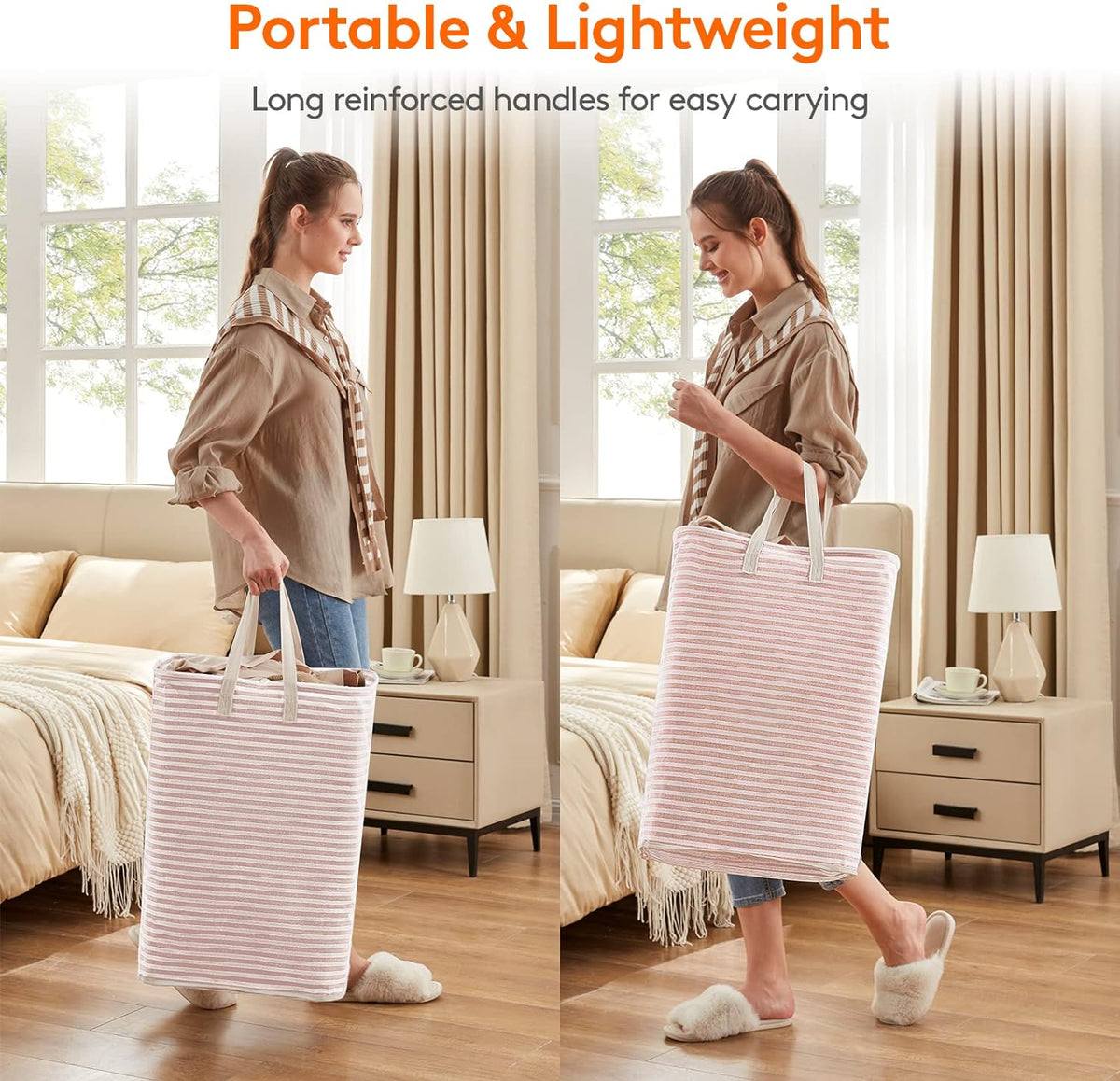 Lifewit Laundry Hamper Large Collapsible Laundry Basket, Freestanding Waterproof Clothes Hamper
