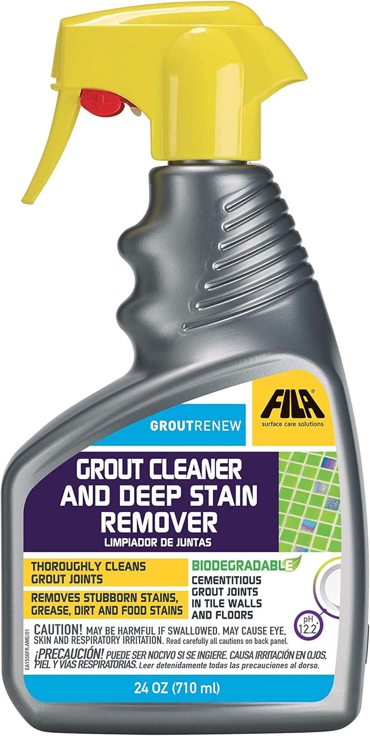 FILA Filagrout Net 24 OZ, Grout Cleaner for Tile Floors, Ceramic Tile and Porcelain Tile, Non-acid