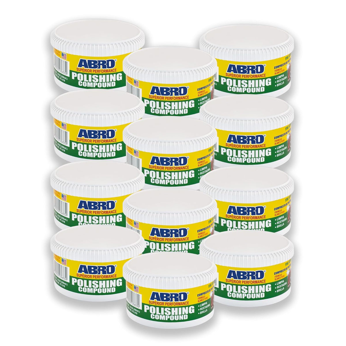 ABRO Superior Performance Polishing Compound, 10 oz., High-tech Shine Car Scratch Remover for
