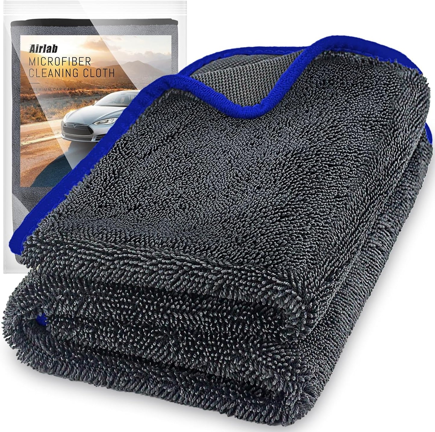 Airlab Microfiber Towels for Cars Wash Drying Extra Large Super Absorbent Cleaning Cloth Auto