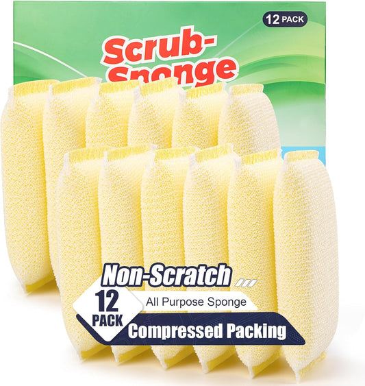 All-Purpose Non Scratch Sponges，Sponges Kitchen for Washing and Cleaning Dishes, Non-Stick