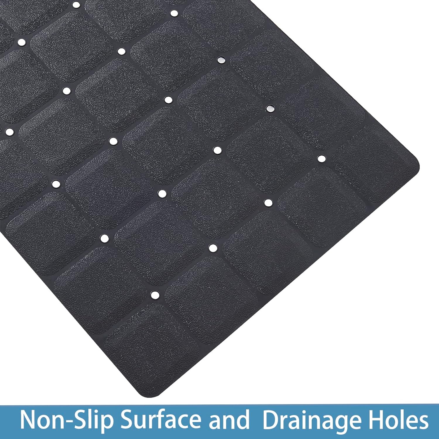 Foldable Silicone Bathtub Mat: Jumbo Size Heavy Duty Safety Bath Mat for Tub Without Suction Cups