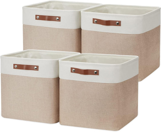 DULLEMELO Fabric Storage Cubes,13 inch Cube Stroage Bins for Empty Gift Basket,Toy Nursery Storage