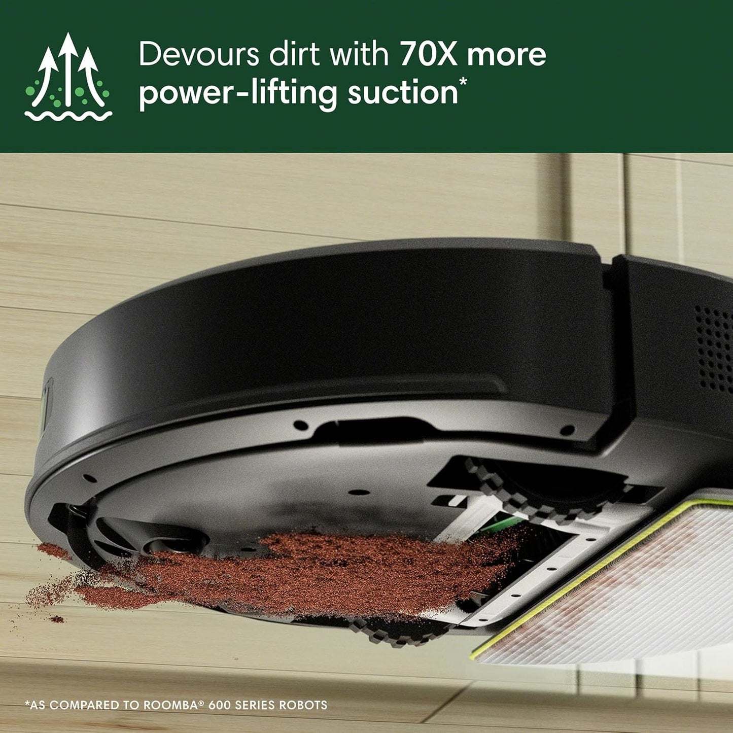iRobot Roomba 104 2in1 Vacuum & Mop Robot - Self-Empties for 75 Days, Intense Power-Lifting