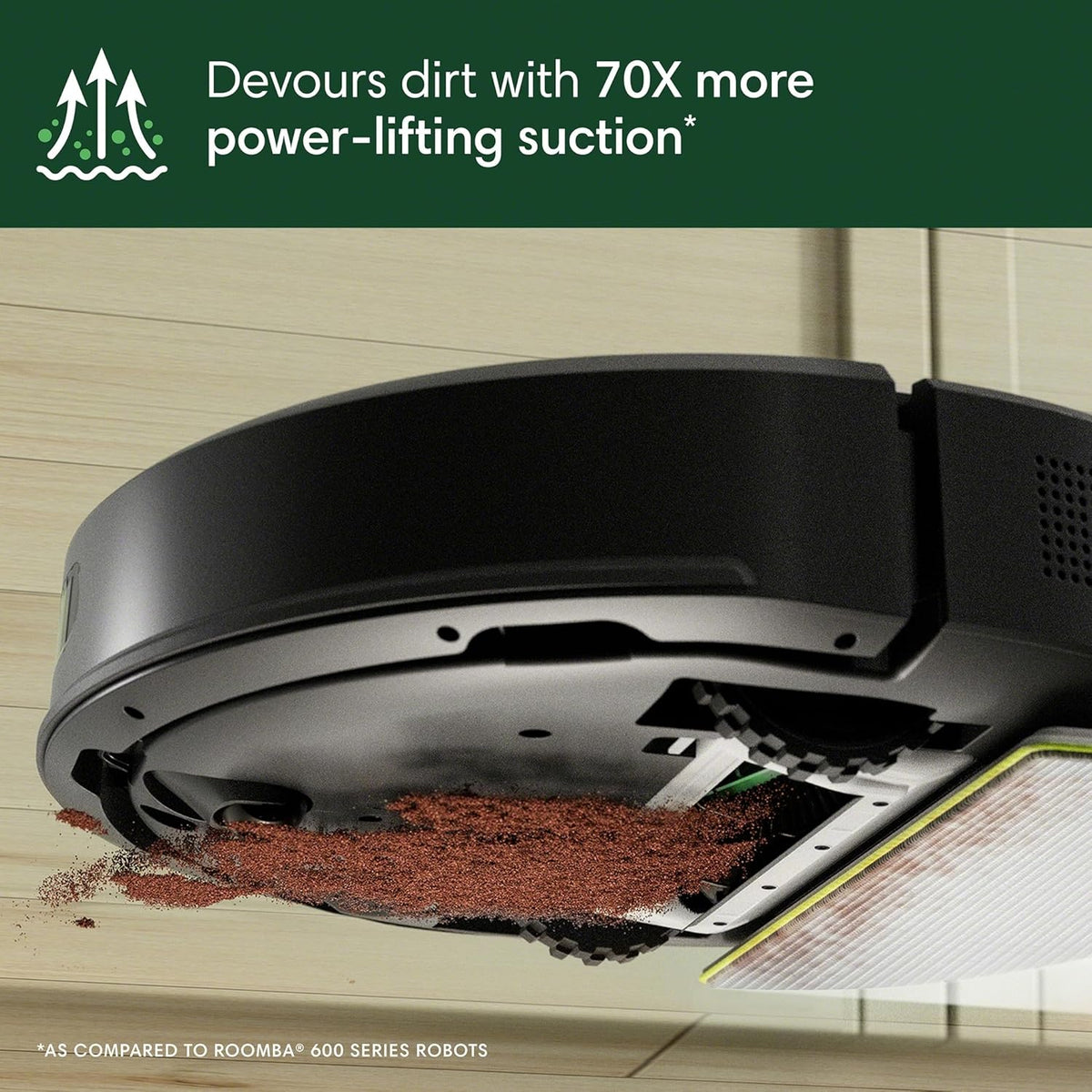 iRobot Roomba 104 2in1 Vacuum & Mop Robot - Self-Empties for 75 Days, Intense Power-Lifting