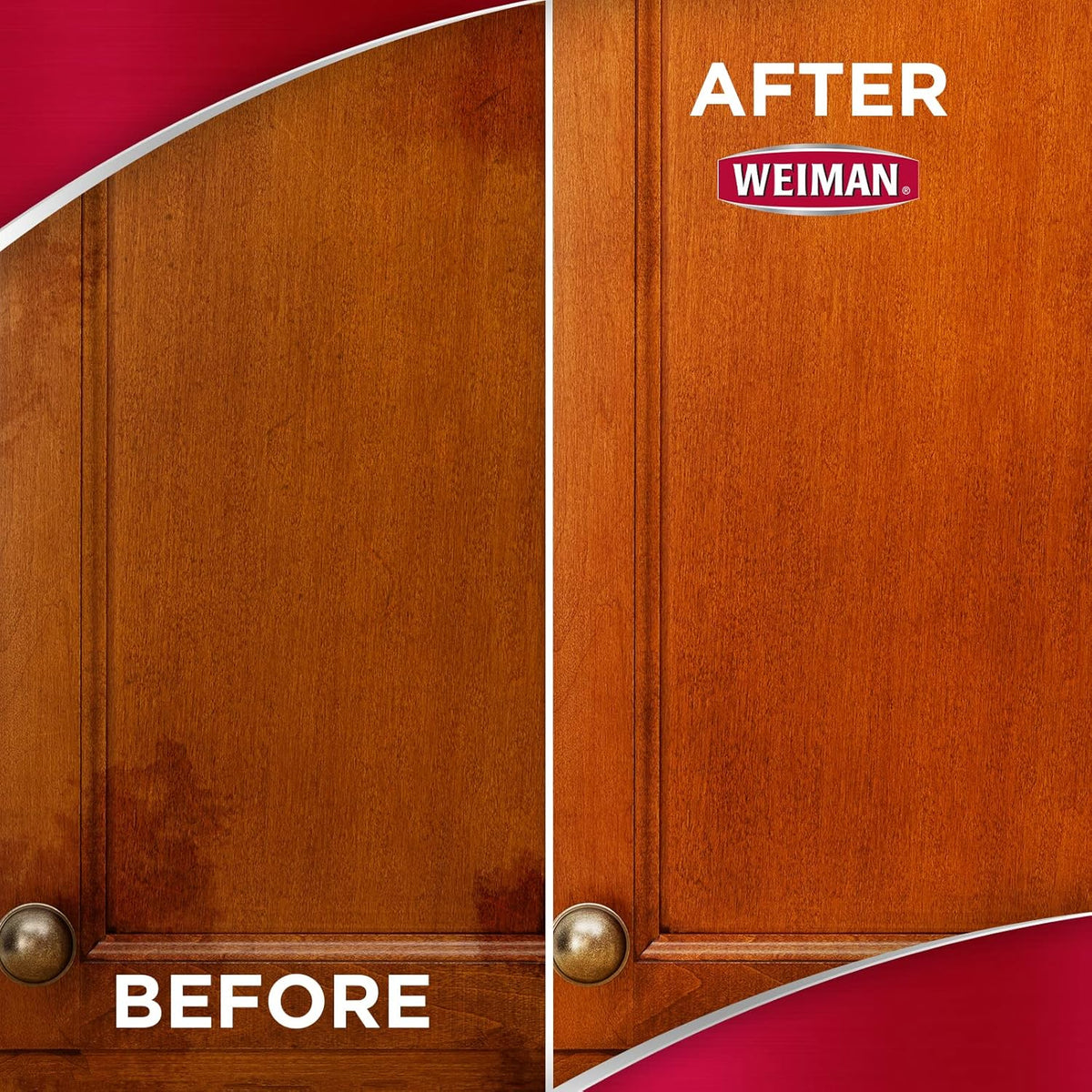 Weiman Cabinet and Wood Cleaner, Shine, Clean and Protect Spray - For Wood Cabinets, Furniture