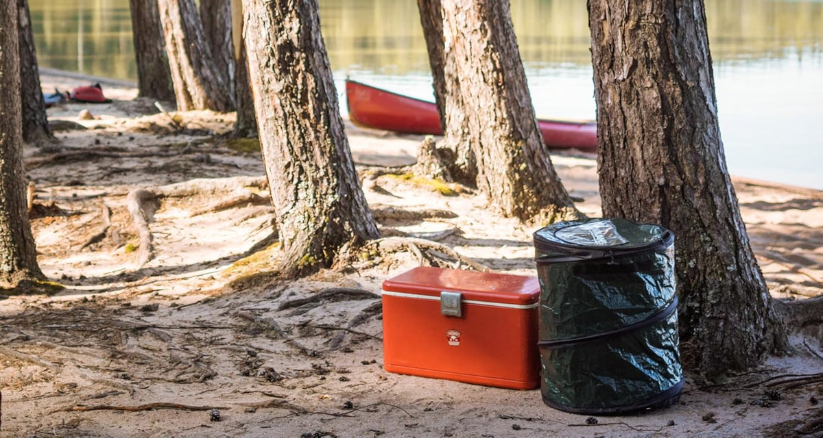 Coghlan's Mini Pop-Up Lightweight Trash Can – Collapsible Waste Bin for Camping, Hiking, Travel
