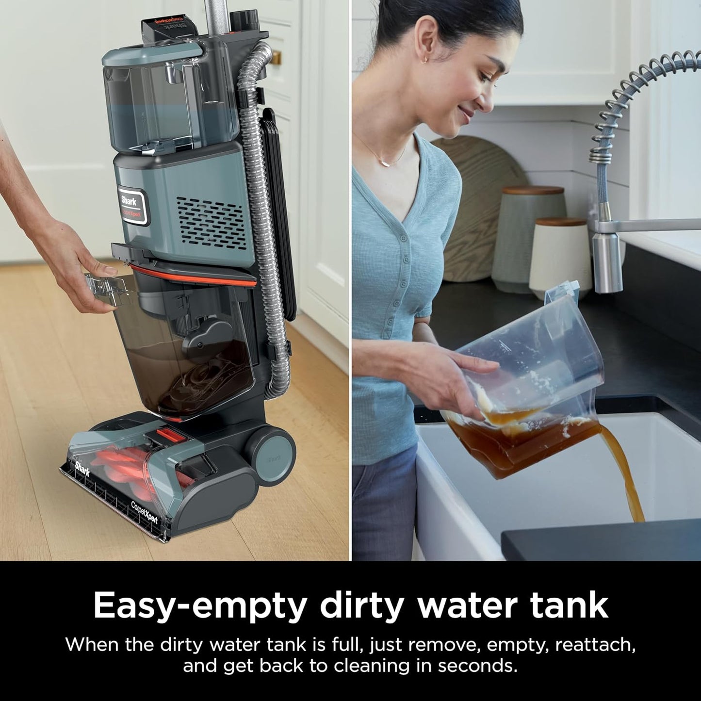 Shark CarpetXpert Upright Carpet, Area Rug & Upholstery Cleaner, Built-In Spot & Stain Remover & XL