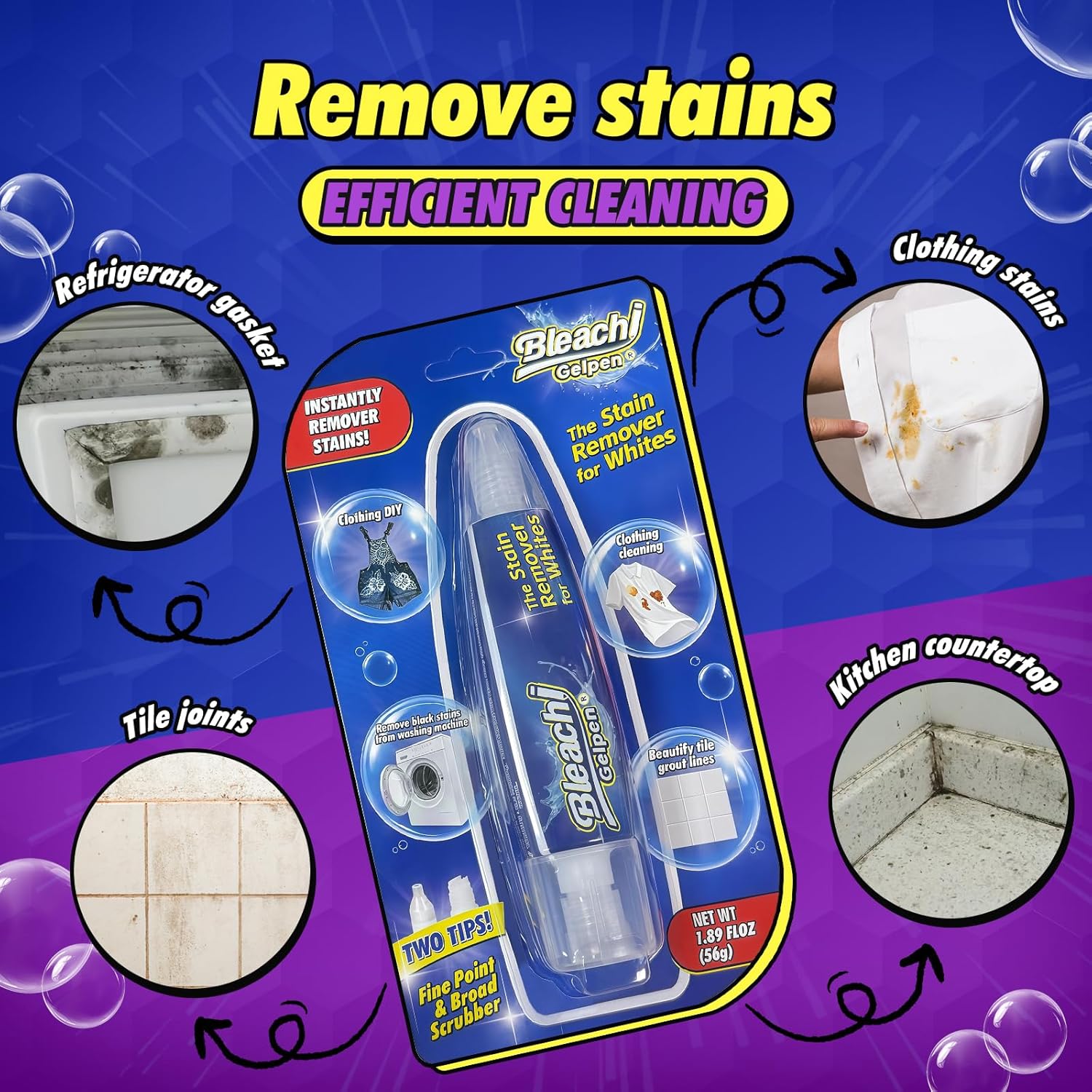 Bleach Pen For Clothing, Bleach Pen, Stain Remover Pen, Clothing Bleached DIY design, Travel