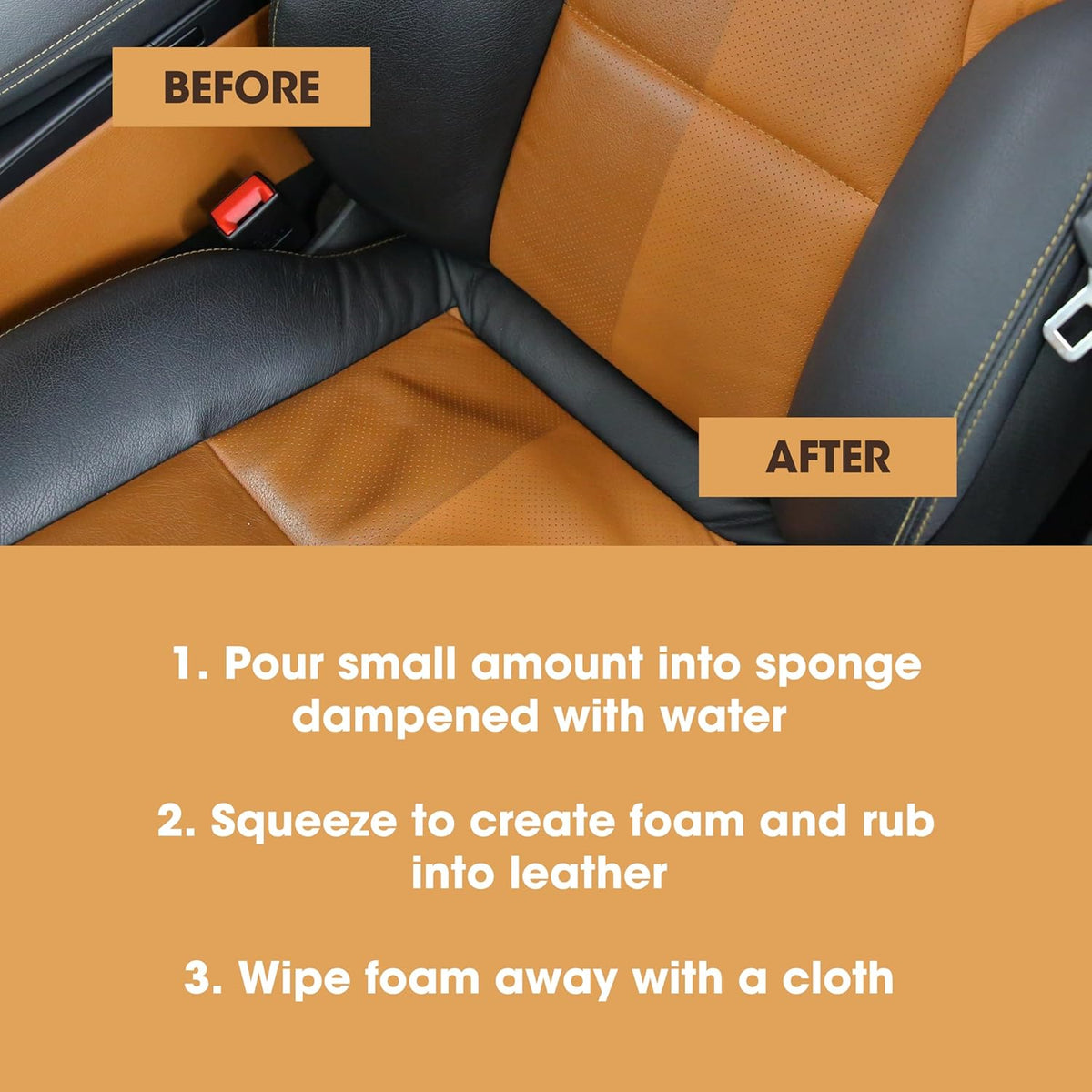 Furniture Clinic Leather Cleaner | Non-Toxic | Removes Dirt & Grime | All-Purpose Cleaning Solution