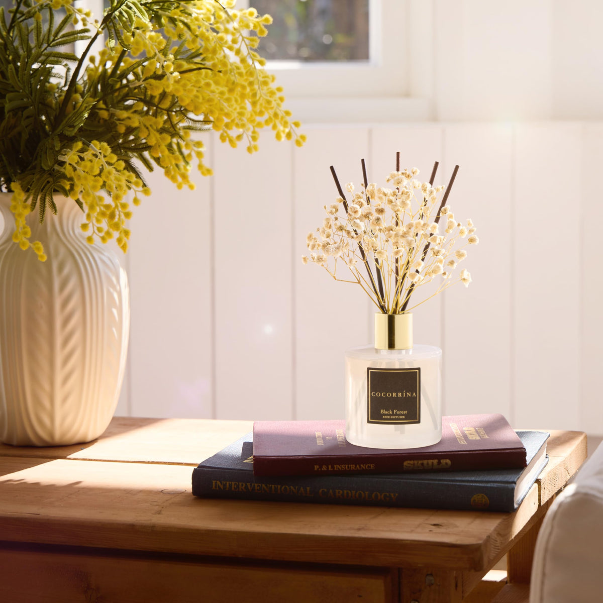 Cocorrína Reed Diffuser Sets, 6.7 fl oz. Black Forest Diffuser with Sticks Home Fragrance Reed