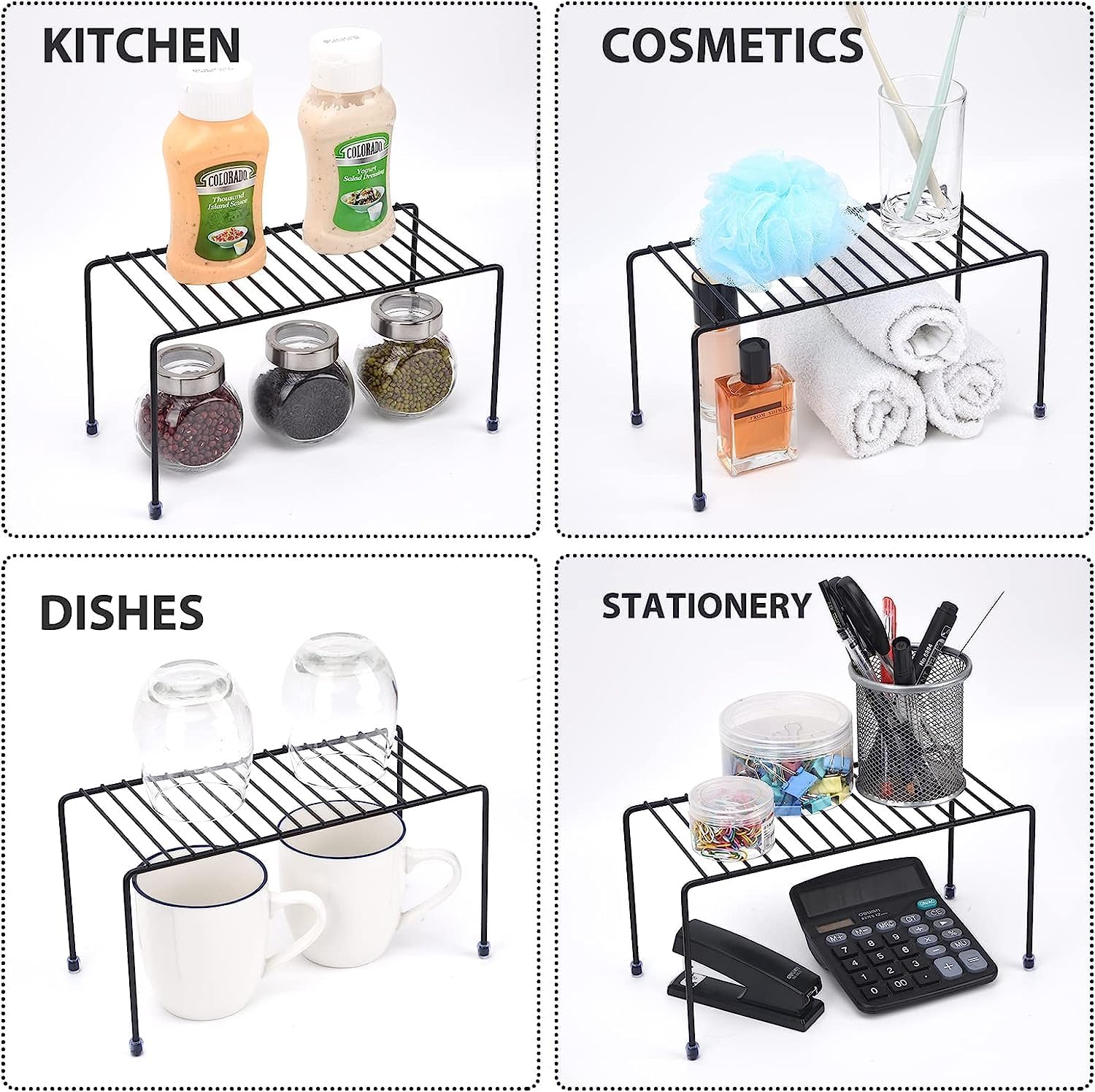 Kitchen Shelves, Cabinet Organization Mini Storage Shelf, Storage Rack Organizer for Kitchen
