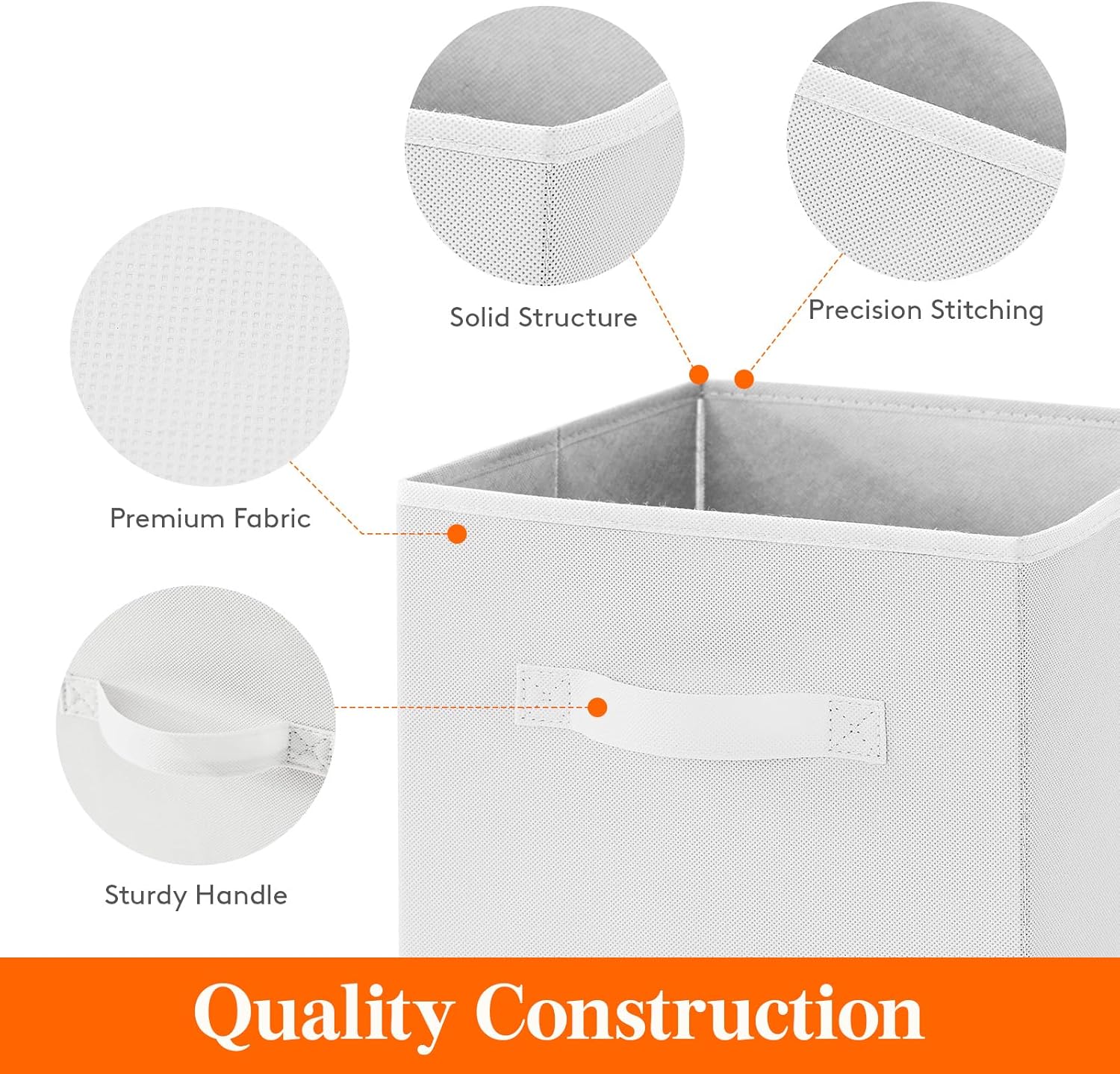 Lifewit 12 Packs Storage Cubes, 11 Inch Cube Storage Bins, Foldable Decorative Fabric Storage