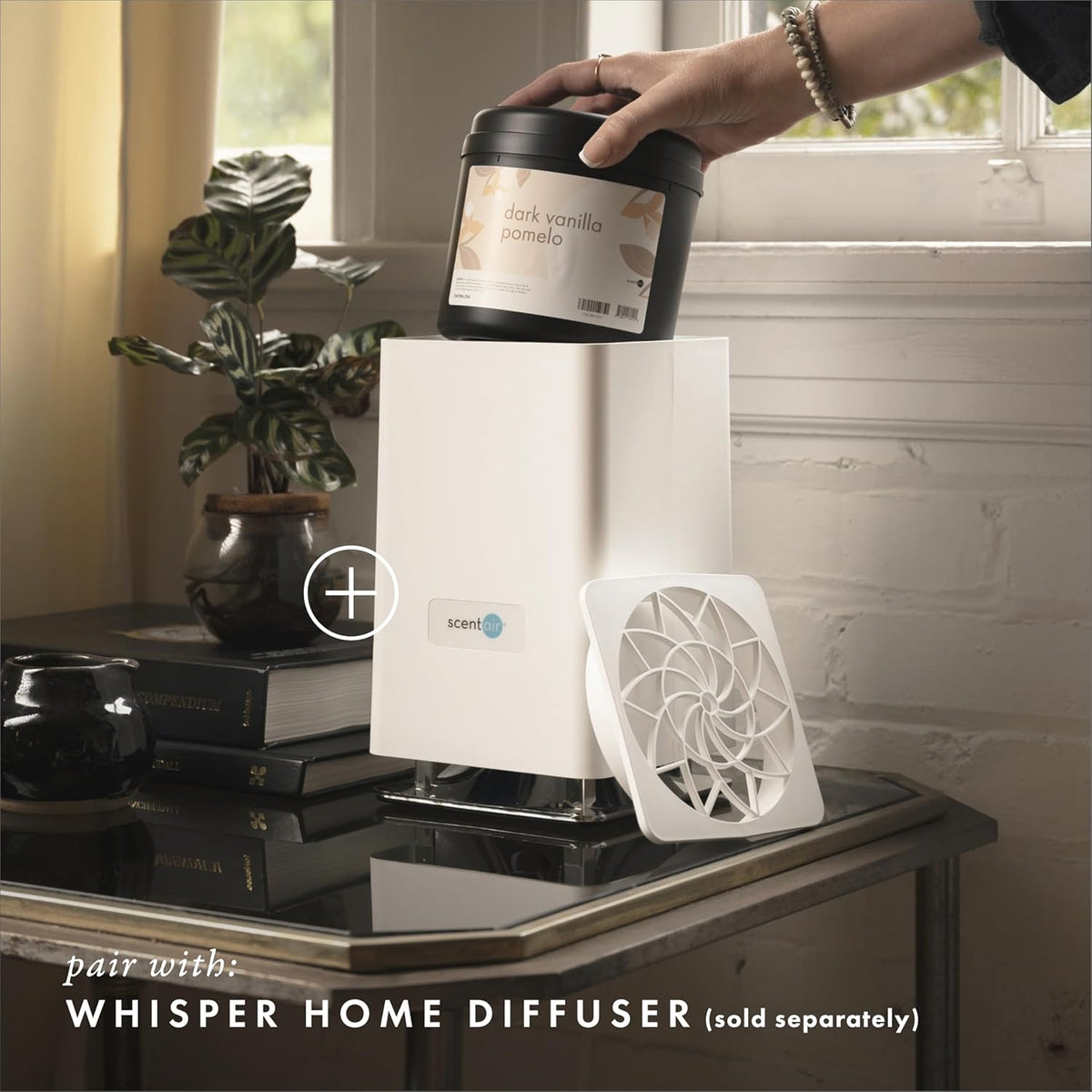 ScentAir Whisper Home Monthly Plug-in Refill, Fragrance Cartridge for Home and Office, Dark Vanilla