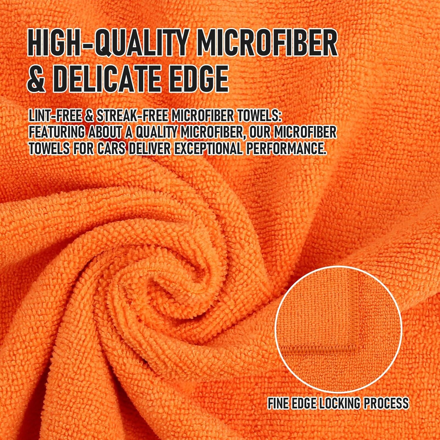 Tricol Clean Microfiber Cleaning Cloth, 16in*16in, 12 Pack Ultra-Thick Cleaning Rags, Super