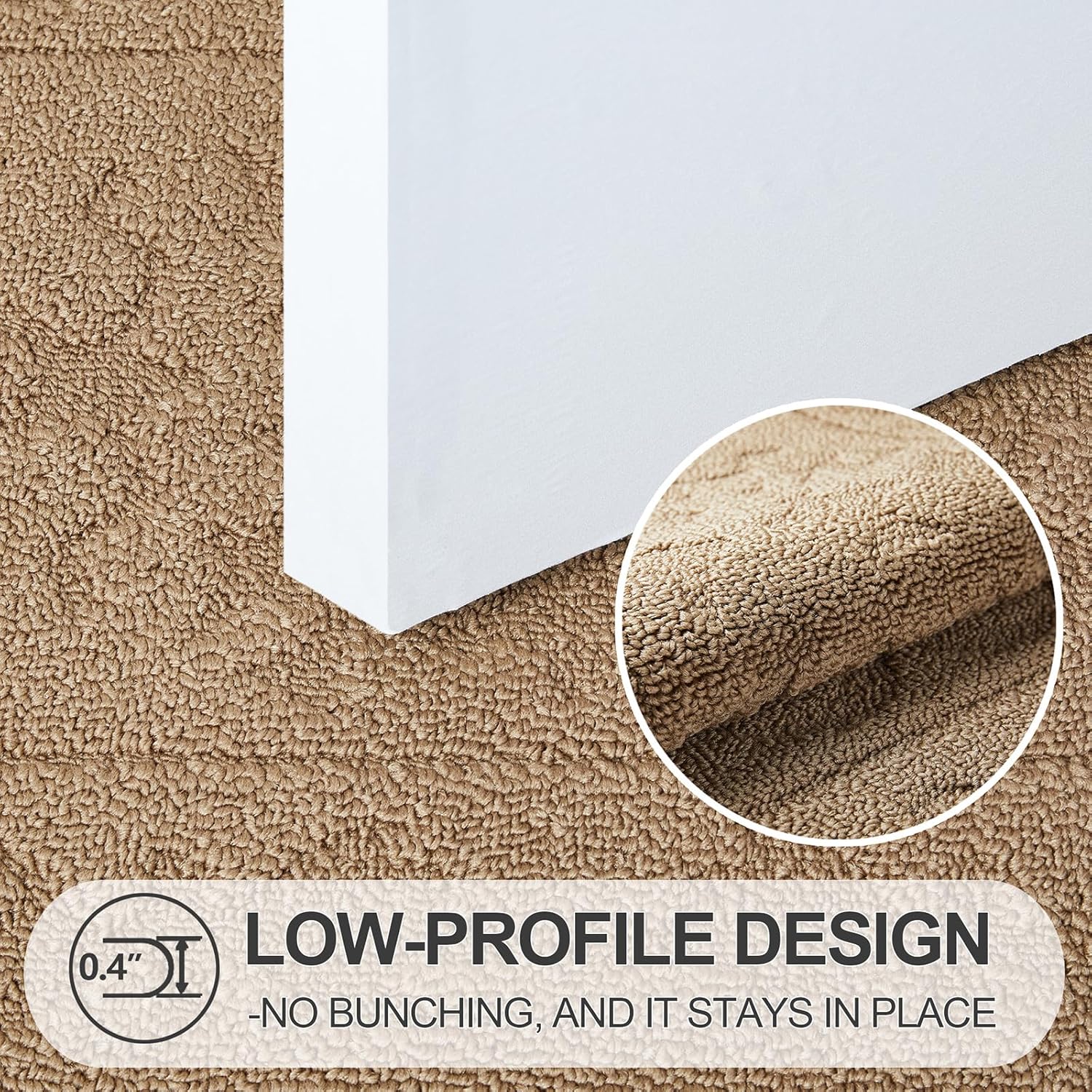 FONEYI Indoor Door Mat 24" x 36", Dirt Trapper Door Mats Non-Slip Entryway Rugs Washable, Absorbent