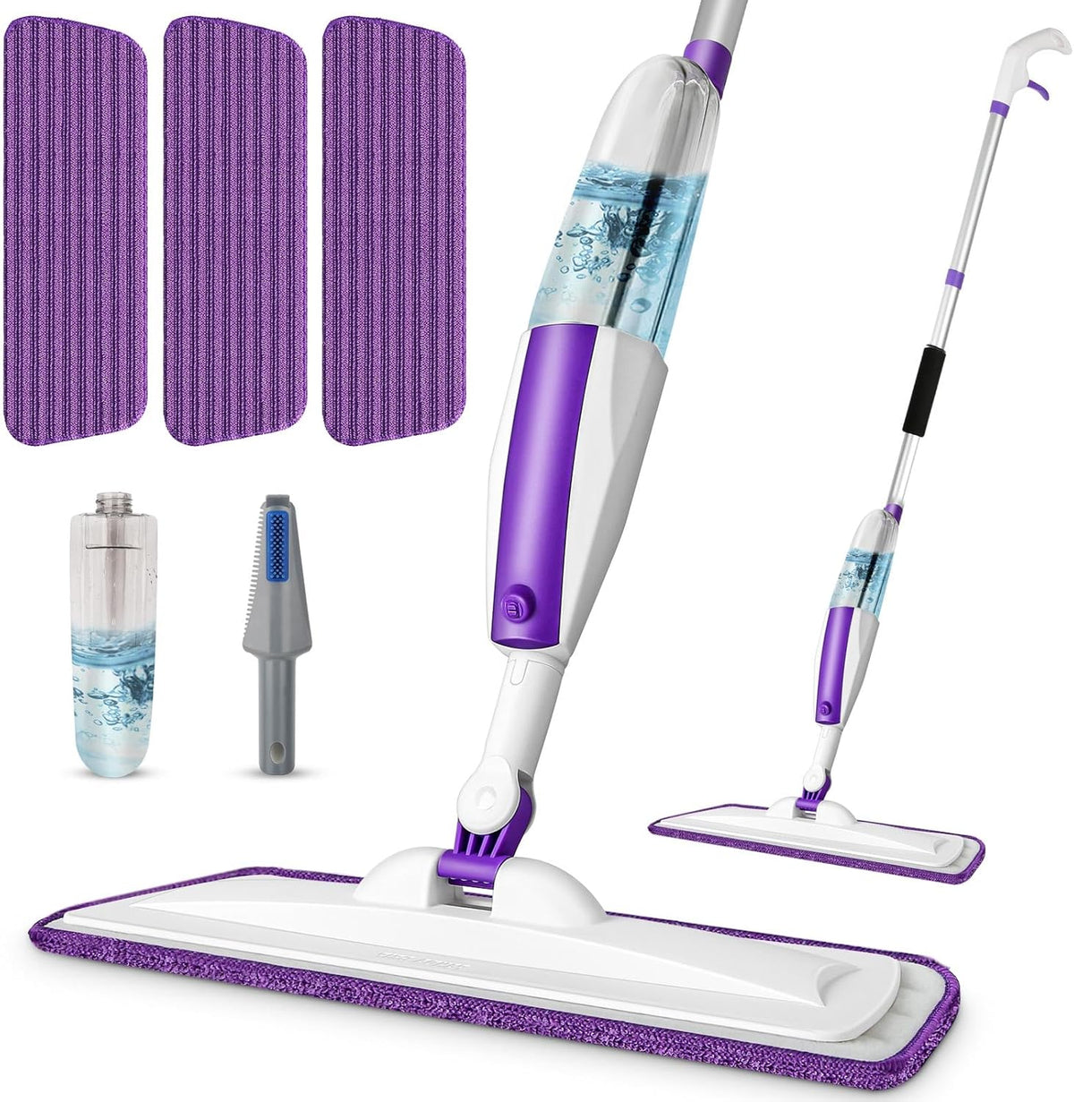 Spray Mops for Floor Cleaning Floor Mop with a Refillable Spray Bottle and 3 Washable Microfiber