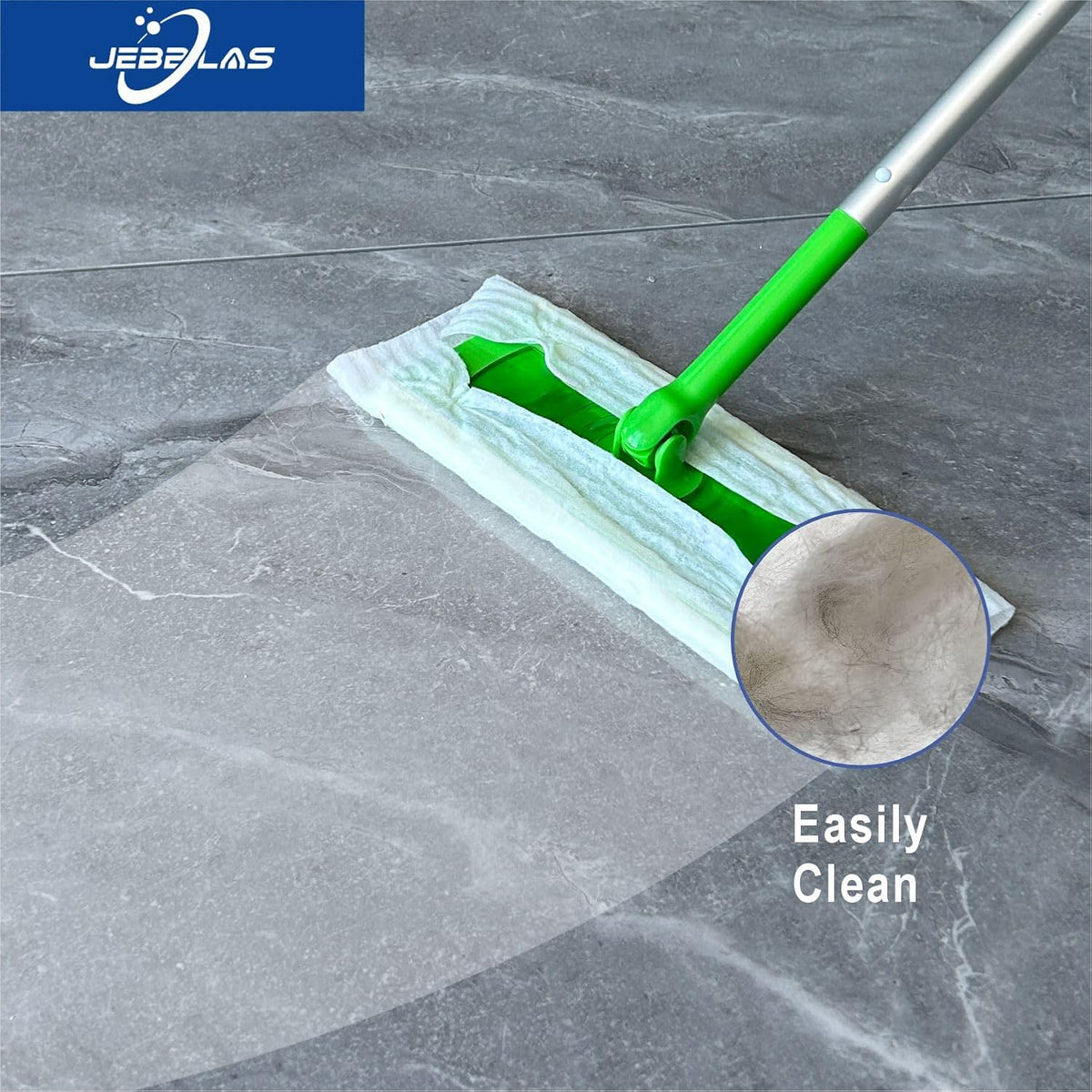 JEBBLAS Disposable Mop Cloth Dry Sweeping Pad for Floor Mop Sweeping Cloths Multi Surface Refills