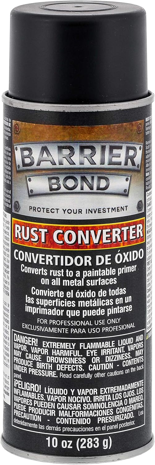 Barrier Bond - Rust Converter, 10-Ounce Spray Rust Remover for Metal - for Auto, Industrial, Home