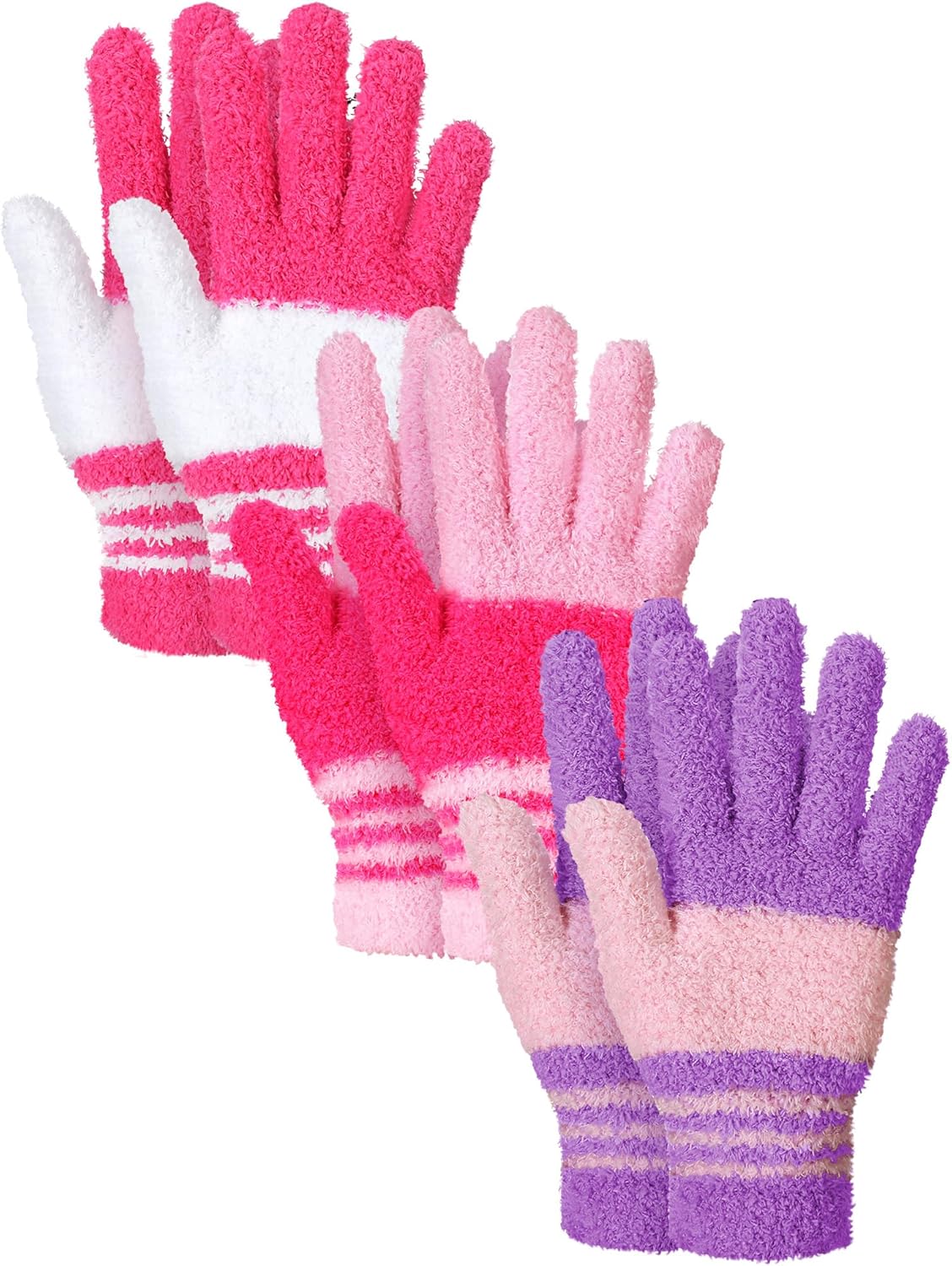 Patelai 3 Pairs Microfiber Plant Dusting Gloves Leaf Cleaning Gloves for Indoor Plants, Blinds