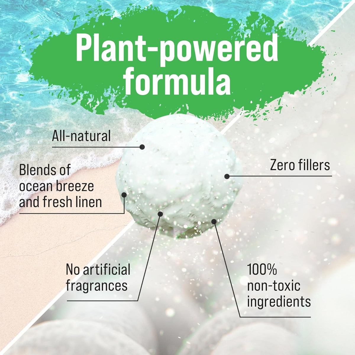 Rockin' Green Hard Rock Powder Laundry Detergent (90 Loads) - Natural Powdered Laundry Detergent