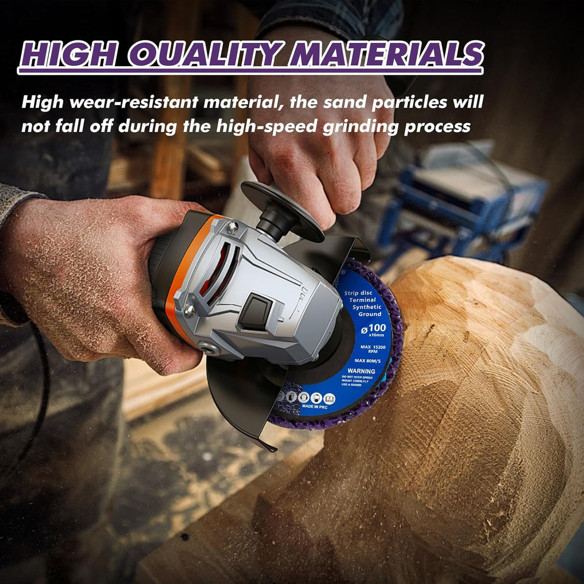 7 Pack Paint Eater Strip Disc Angle Grinder Rust Removal Disc Paint Stripper for Metal Paint