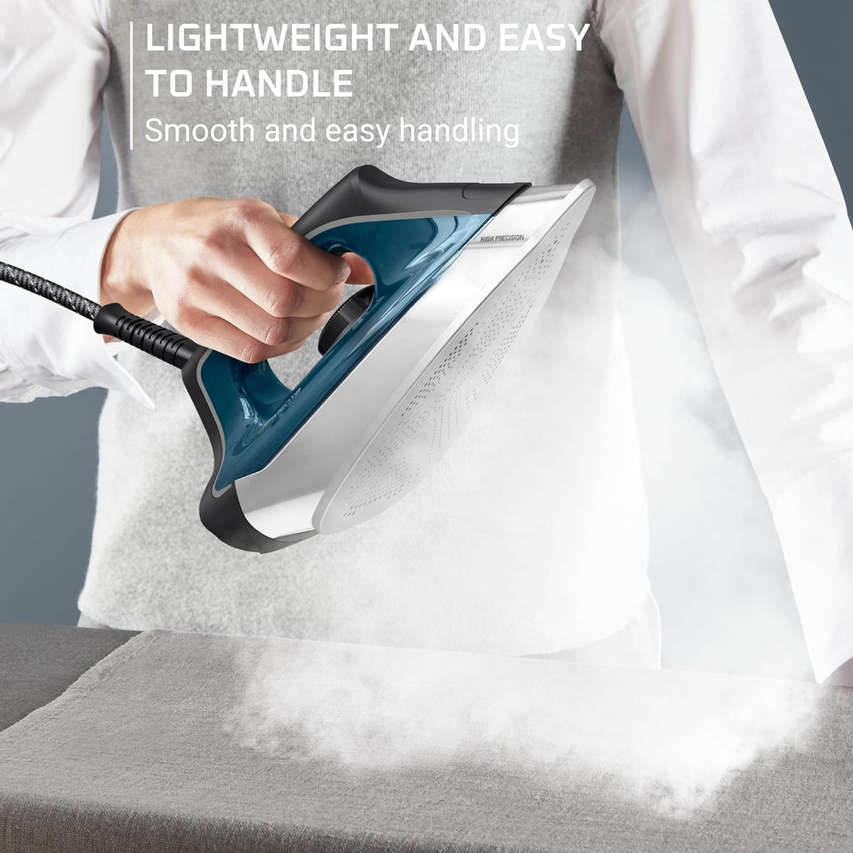 Rowenta Steam Station, Stainless Steel Soleplate, Professional Iron Steamer for Clothes, 1.1L
