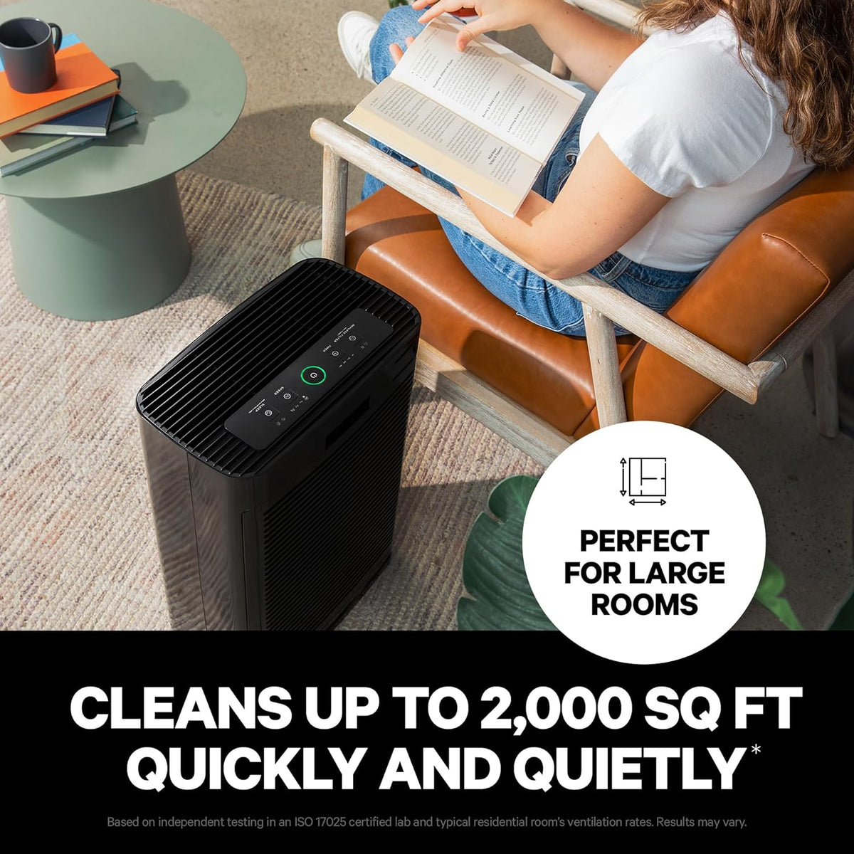 PuroAir 400 HEPA Air Purifier for Home Large Rooms - Covers 2,000 Sq Ft - Filters Up To 99.9% of