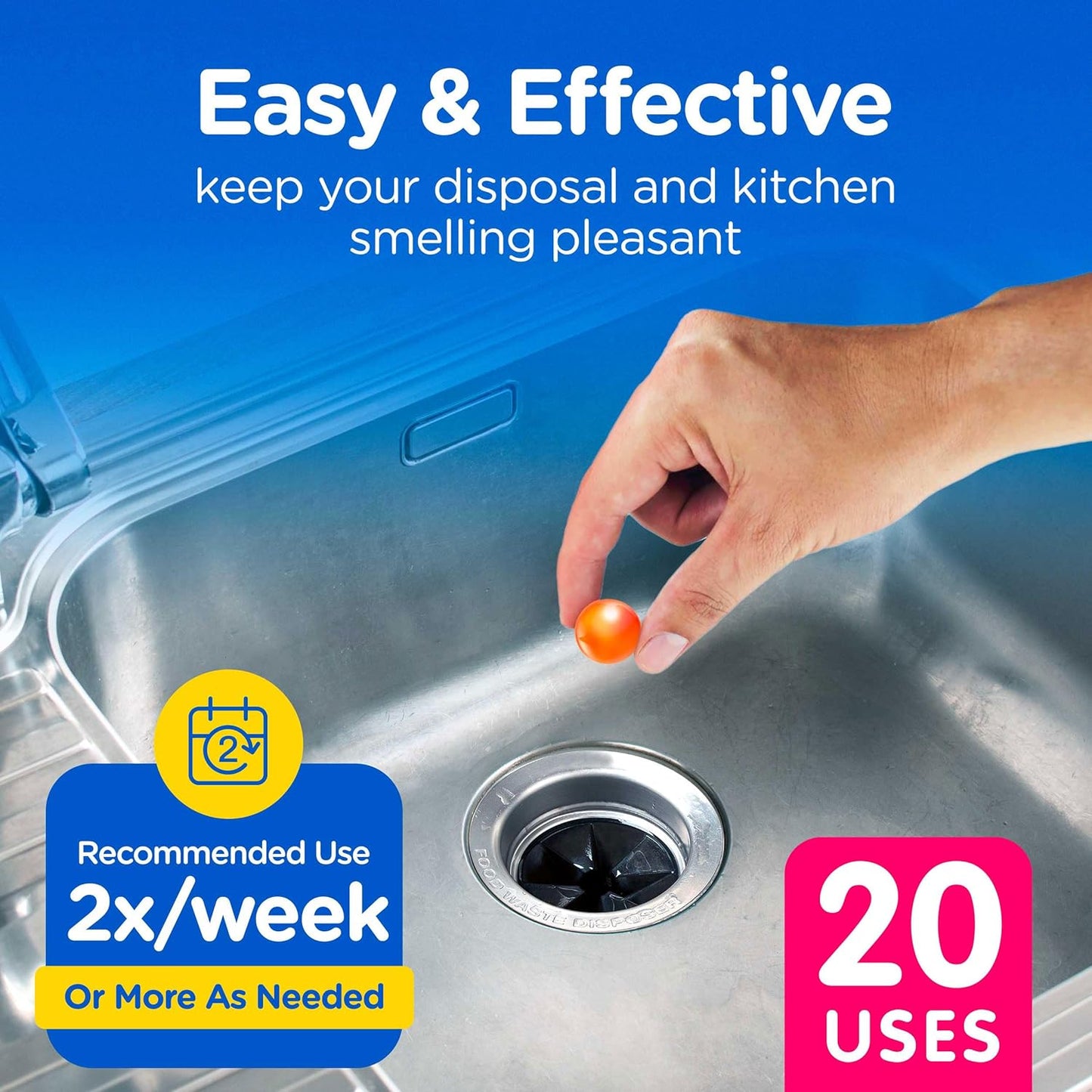 COMPAC HOME Plink Garbage Disposal Cleaner and Deodorizer, Air Fresheners for Garbage Disposal