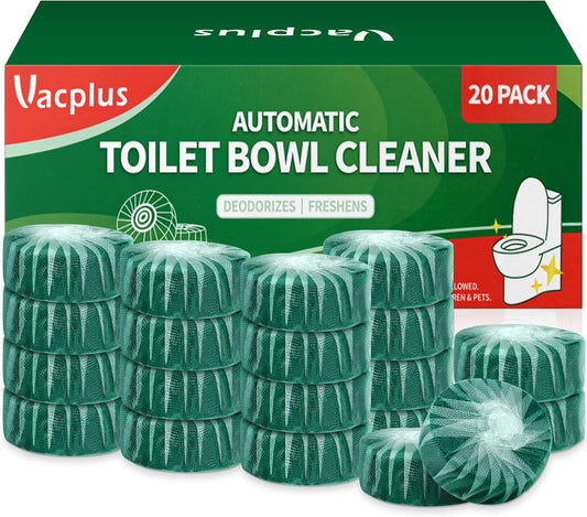 Vacplus Toilet Bowl Cleaners - 20 Pack Long-Lasting Toilet Cleaner Tablets, Prevent Stains &