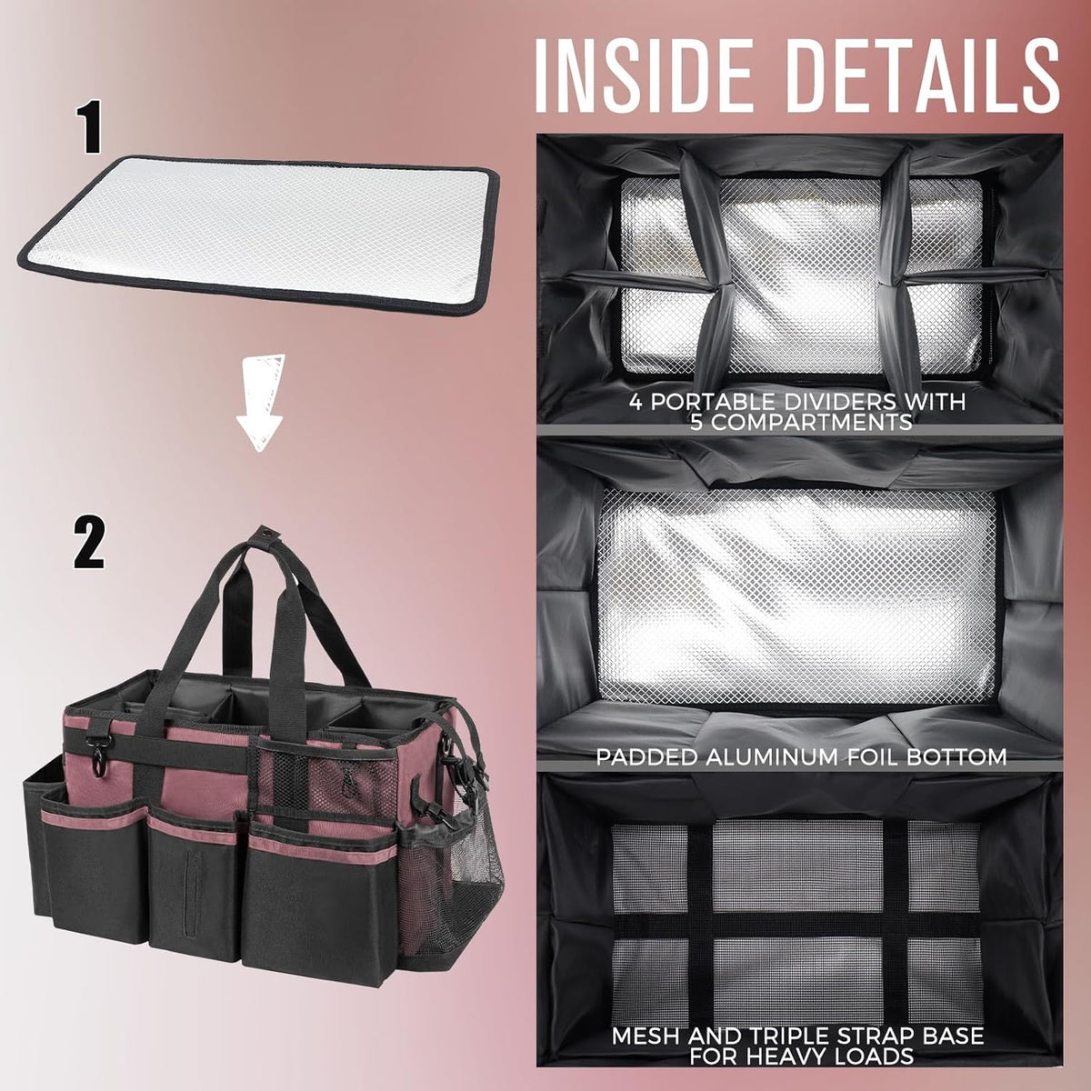 Wearable Cleaning Caddy, Cleaning Caddy Supplies Organizer with Handle & Shoulder Straps for