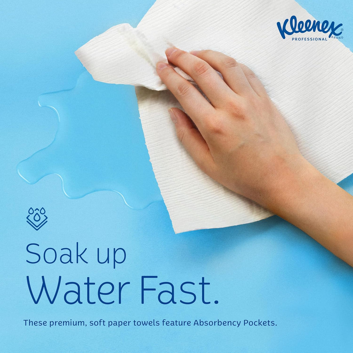Kleenex Professional Universal Multifold Paper Towels, Bulk (01890), Absorbency Pockets, 9.2" x