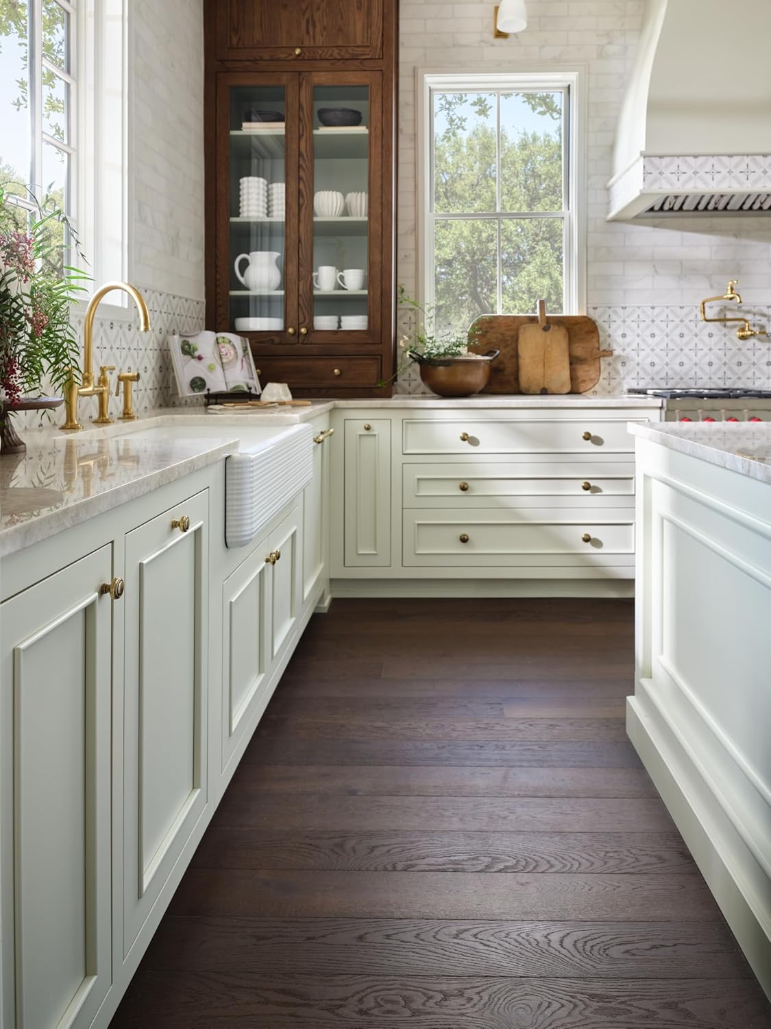 Rev-A-Shelf Pullout Trash Cans for Kitchen Cabinet, Dual 35 Qt Bins with 15" Wood Frame - Large