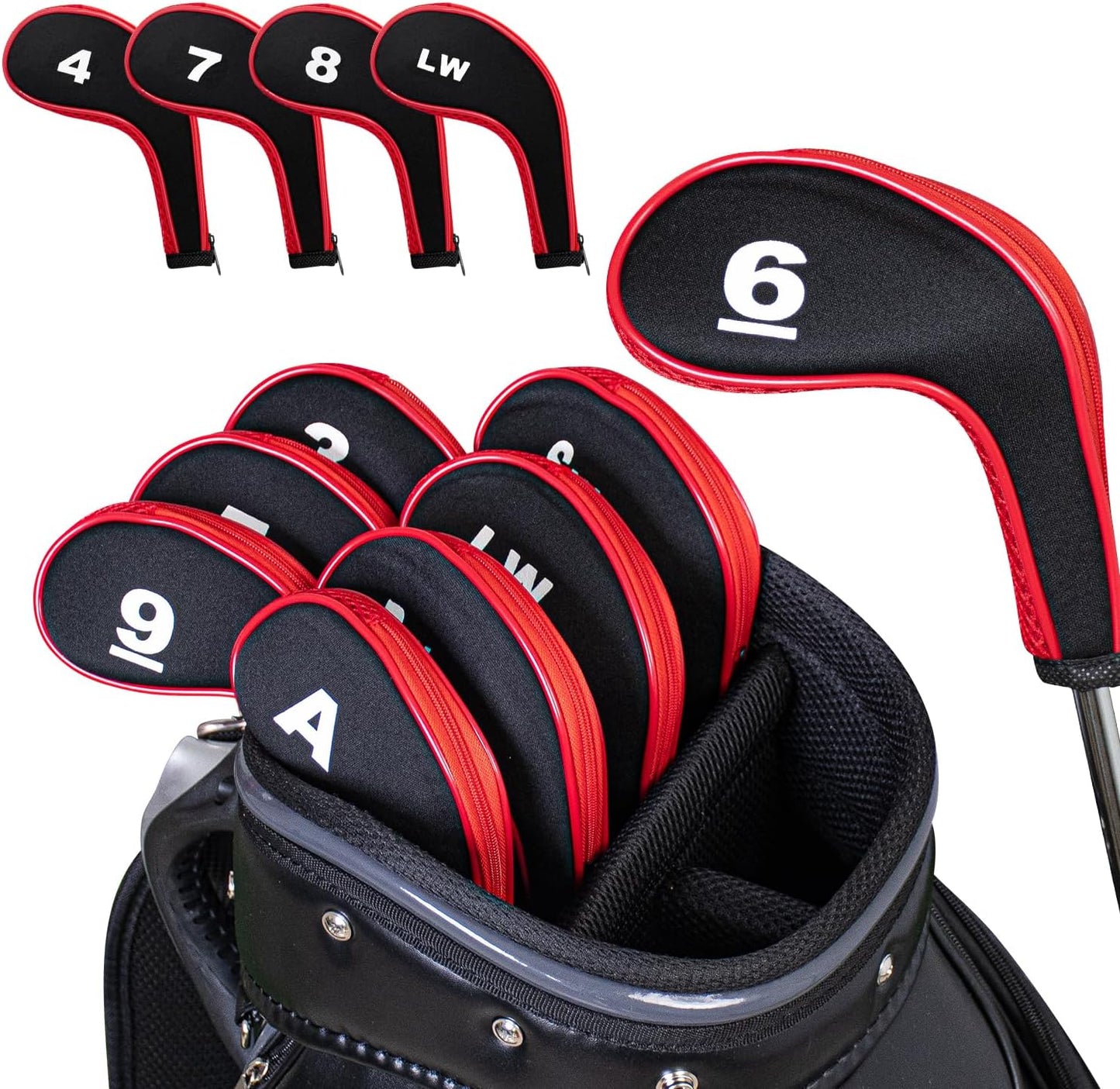 Golf 12pcs Thick Synthetic Golf Iron Head Covers Set Headcover Fit All Brands Callaway Ping