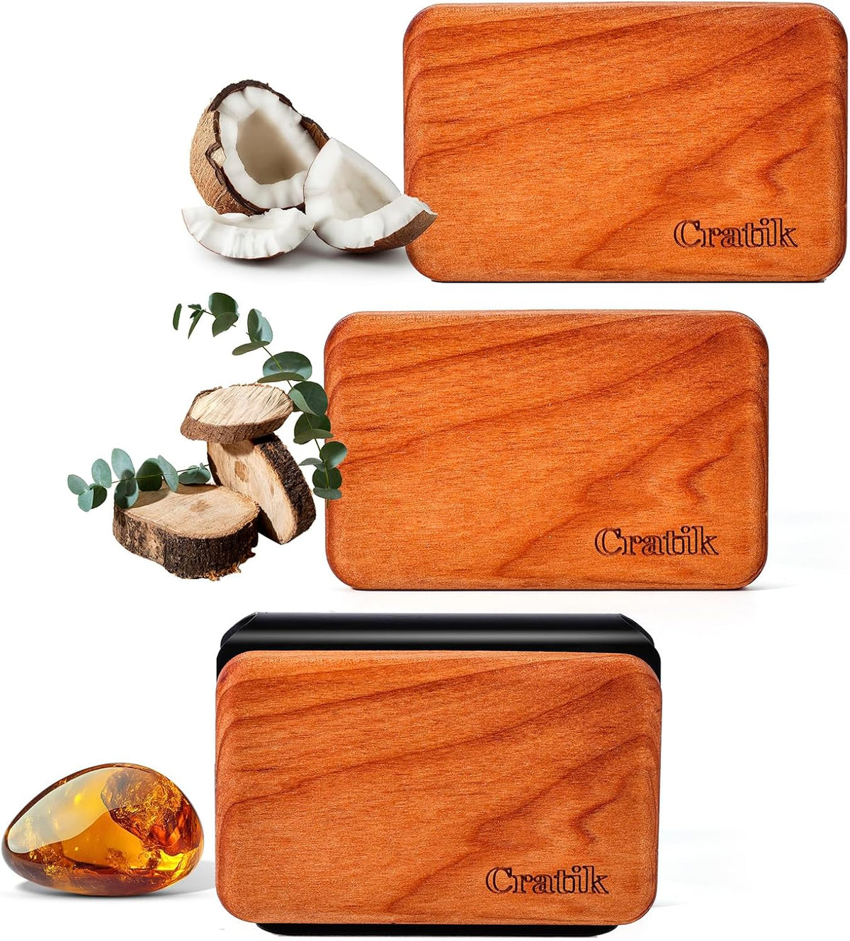 Car Air Freshener - Wood Air Freshener - Car Odor Eliminator for Visor Clip-Variety Scent Refill