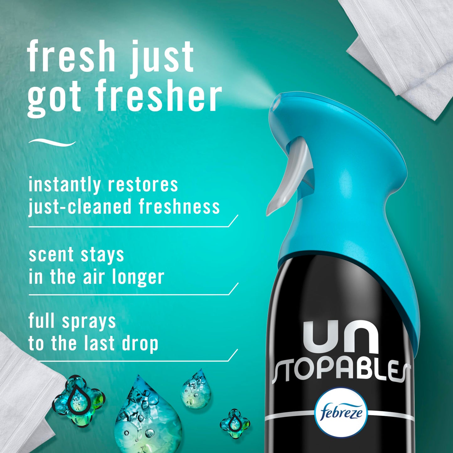 Febreze Air Mist, Air Freshener Spray, Odor Fighting Room Spray, Deodorizer for Home Bathroom
