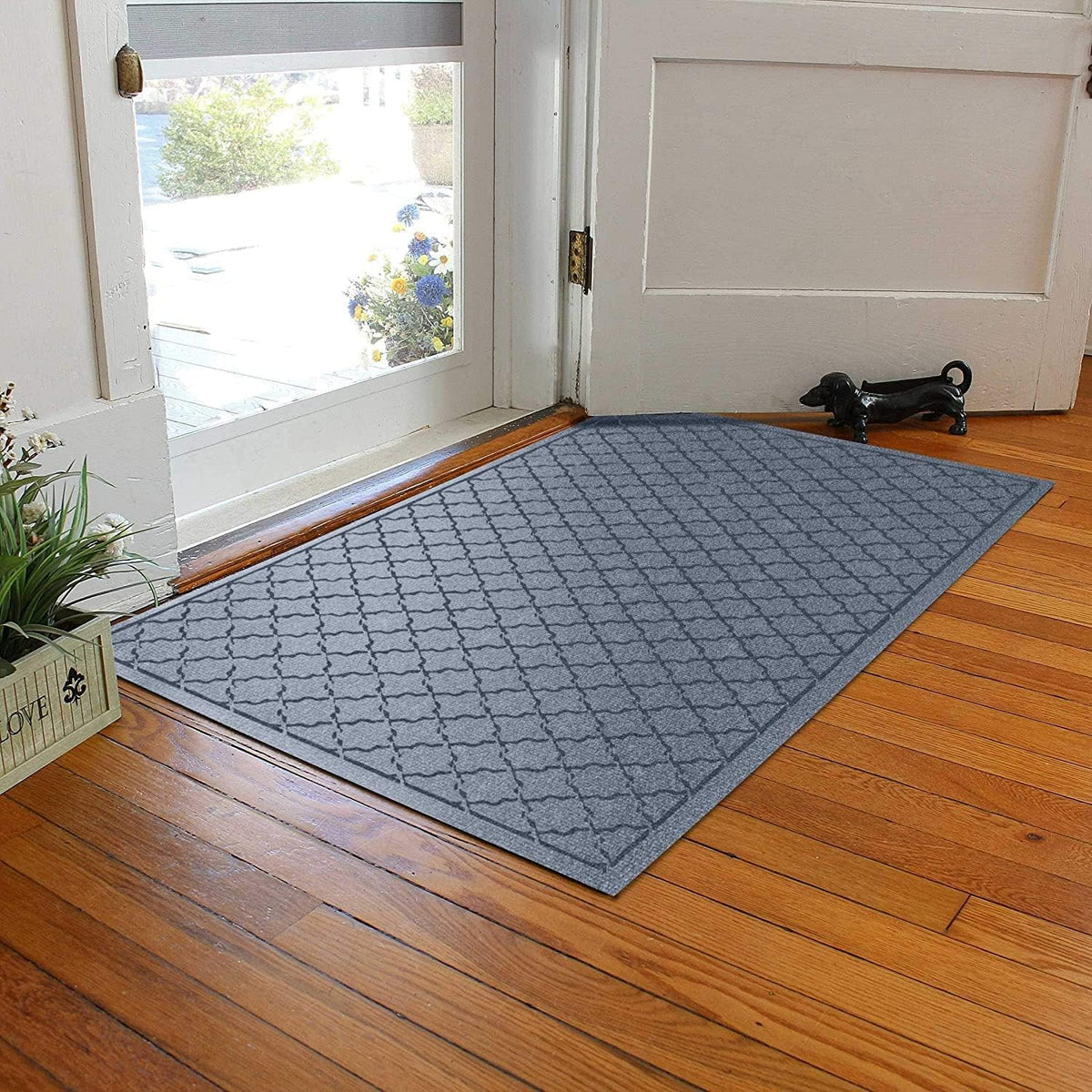 WaterHog Heavy Duty Doorway Mat, 4' x 6', Made in USA, Durable & Skid-Resistant Entryway Mat