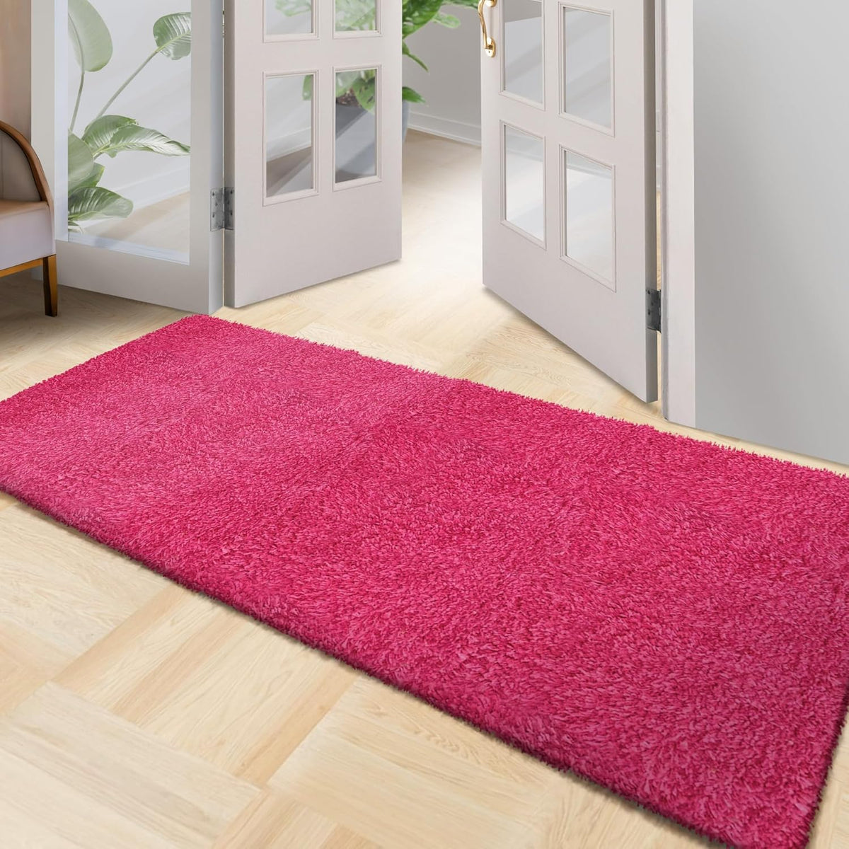 Premium Microfiber Indoor Door Mat – 36"x72" Washable Entry Mat, Non-Slip, Waterproof Backing