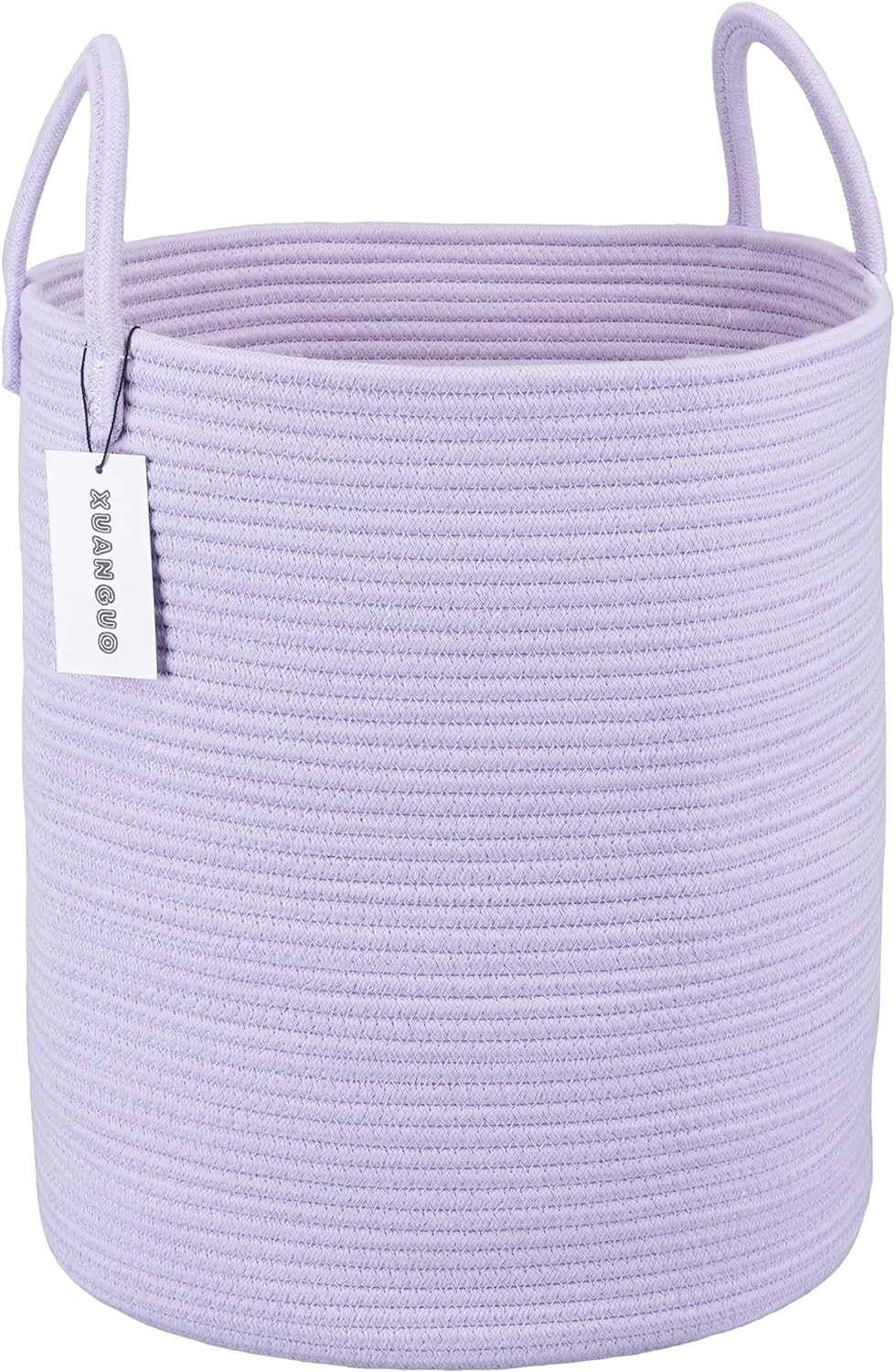 Rope Laundry Basket Hamper for Clothes Woven Storage Basket for Living Room Bedroom Boho Tall Rope