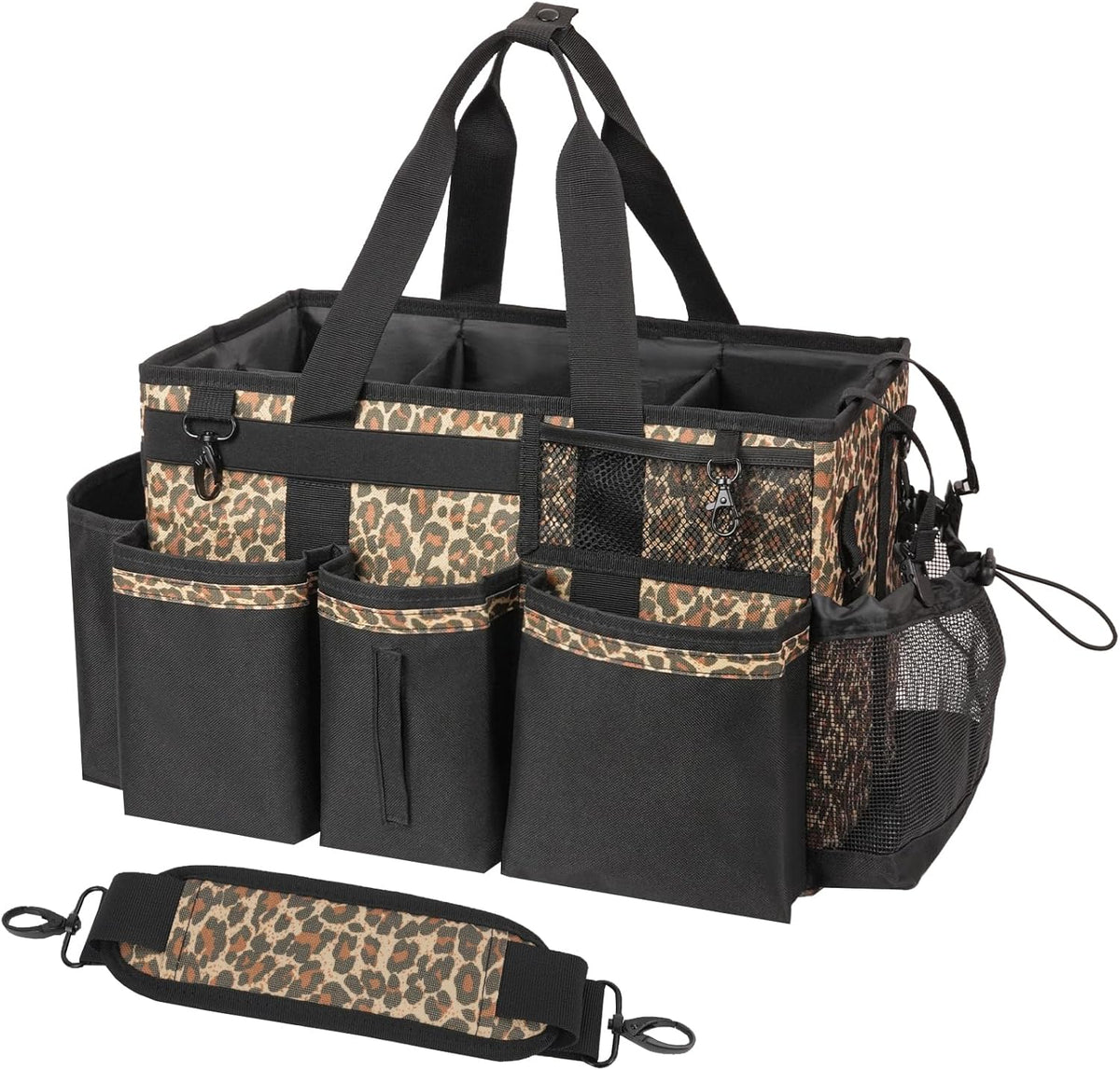 Wearable Cleaning Caddy, Cleaning Caddy Supplies Organizer with Handle & Shoulder Straps for